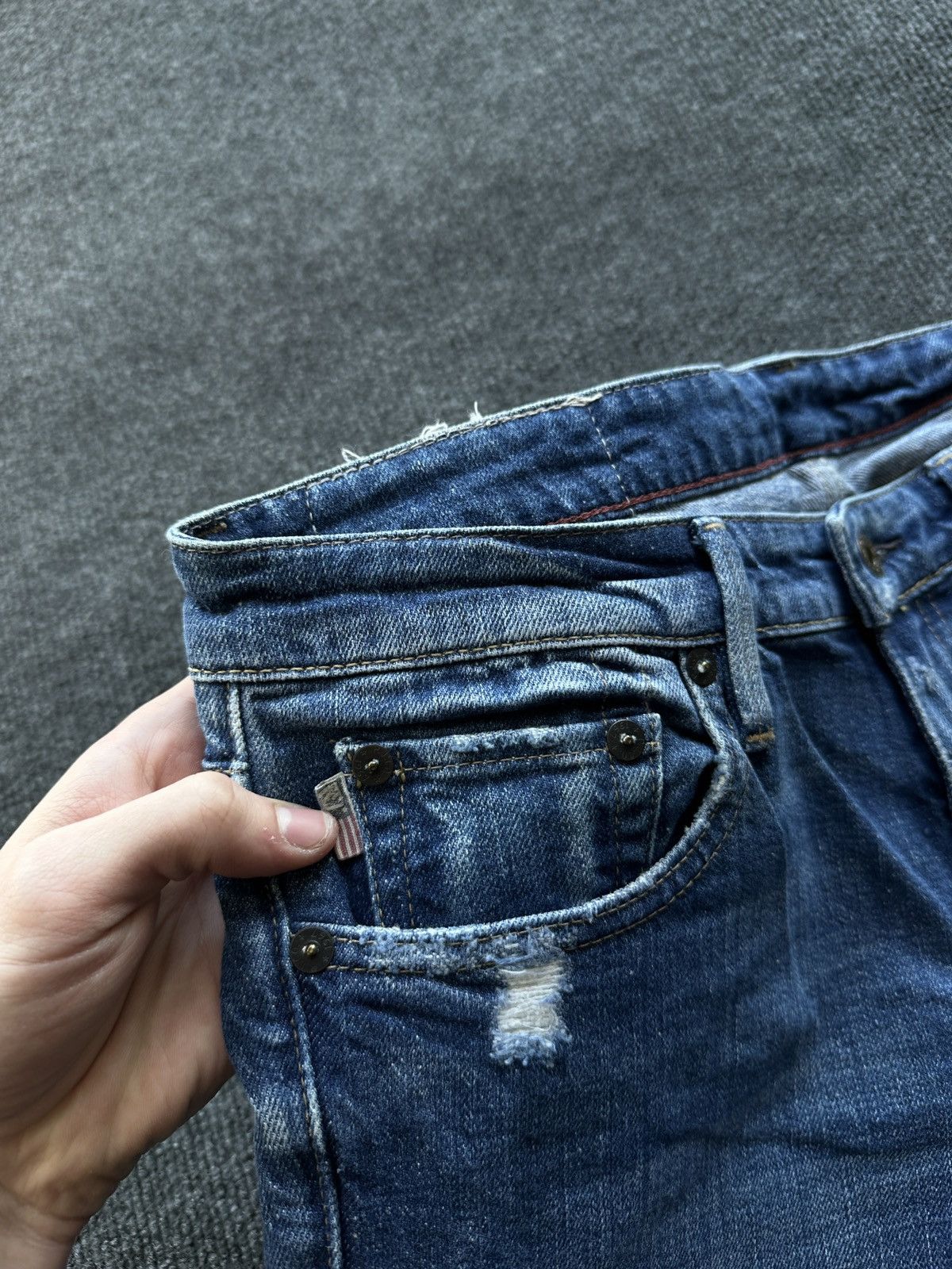 Ralph Lauren 🚨RARE RL RALPH LAUREN WOMEN DENIM JEANS FLAG LOGO Size 30" / US 8 / IT 44 - 6 Thumbnail