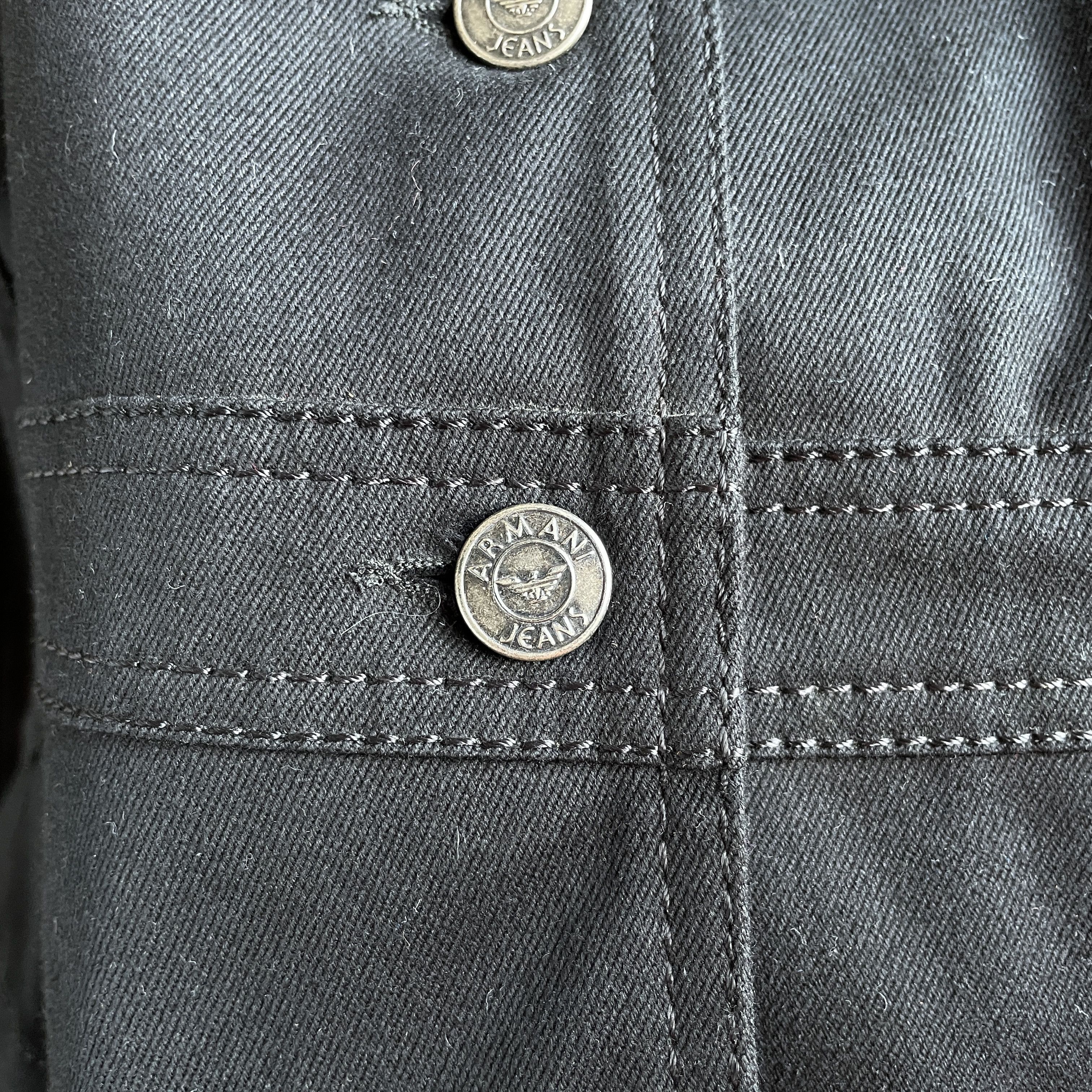 Armani Armani Jeans Vintage 00's Womens Cropped Fitted Jacket Size XL / US 12-14 / IT 48-50 - 9 Thumbnail