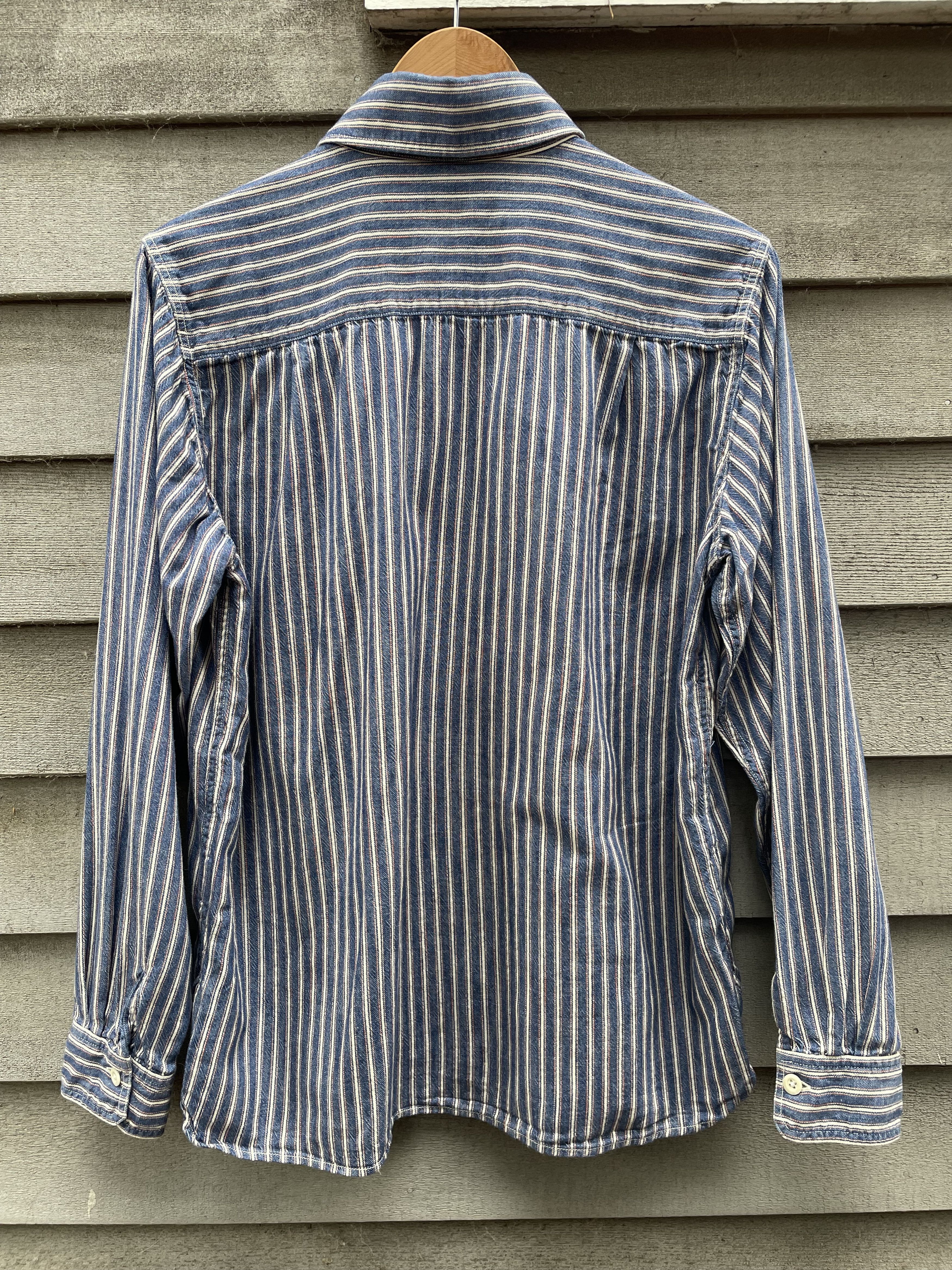 Ts(S) Lightweight Chambray Striped Work Shirt Size US M / EU 48-50 / 2 - 2 Thumbnail