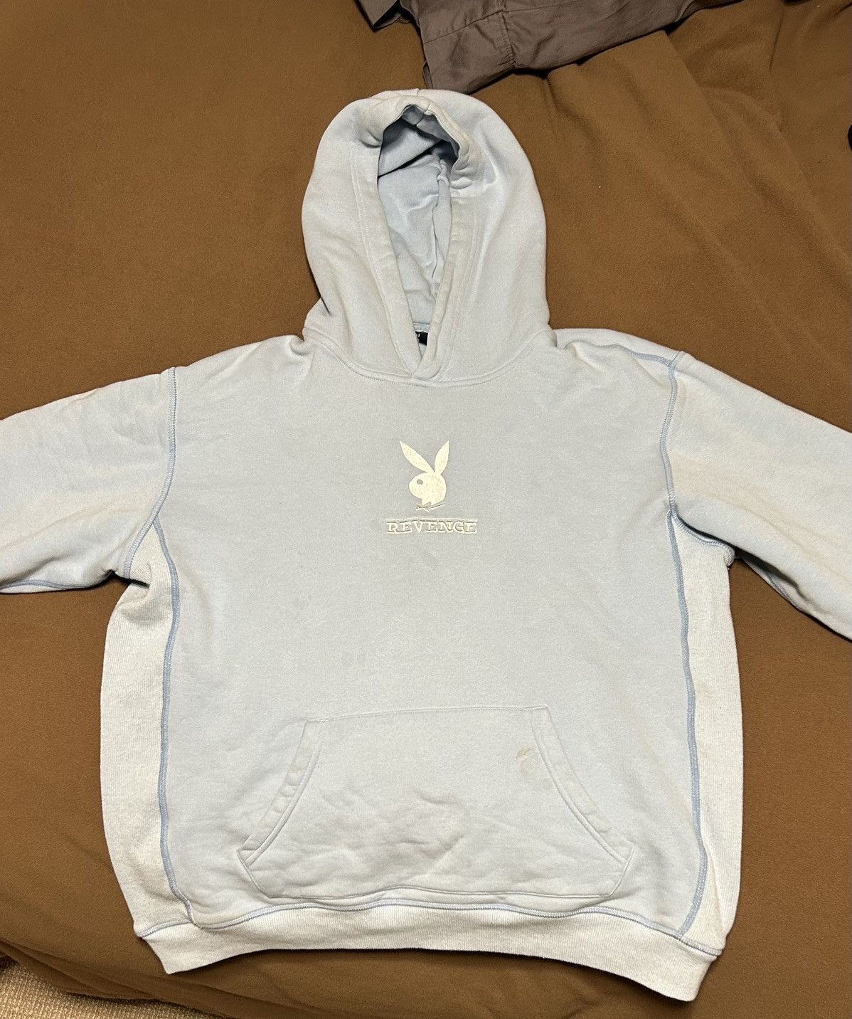 Playboy × Revenge Revenge X Playboy Sky Blue Hoodie Size US M / EU 48-50 / 2 - 1 Thumbnail