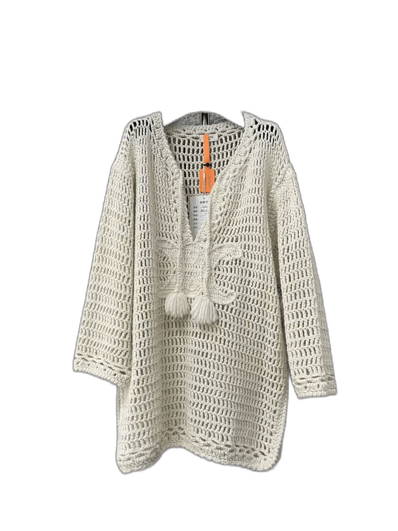 Celine Celine Hollow Knit Sweater with Drawstring Size US S / EU 44-46 / 1 - 1 Thumbnail