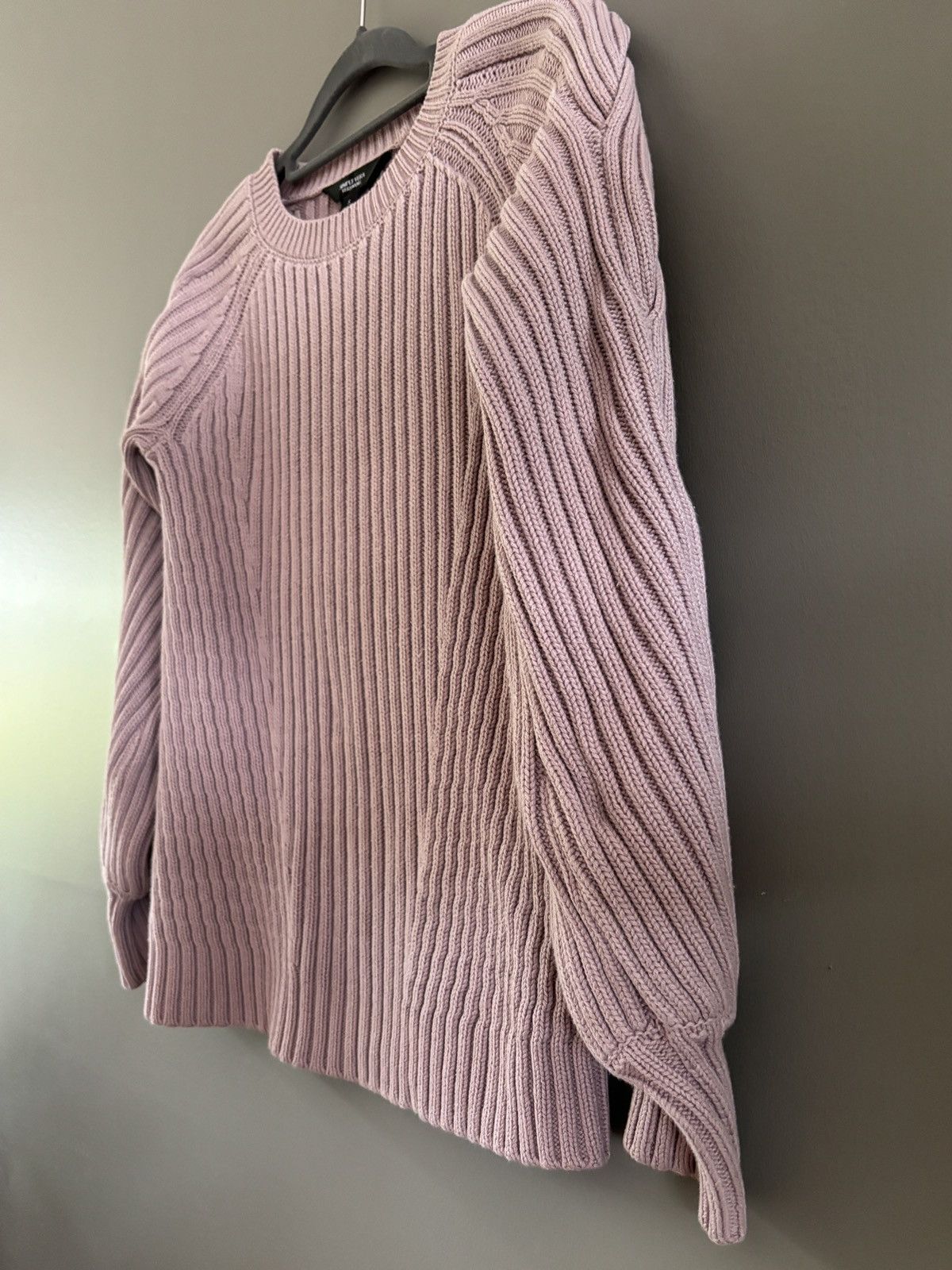 Vera Wang Simply Vera Wang Mauve Braided Sweater Chunky Comfort Size S / US 4 / IT 40 - 5 Thumbnail