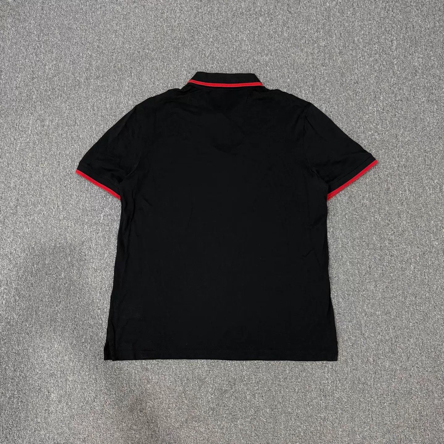 Moncler Moncler Black Logo Short Sleeve Polo XL 99 New Size US XL / EU 56 / 4 - 2 Thumbnail