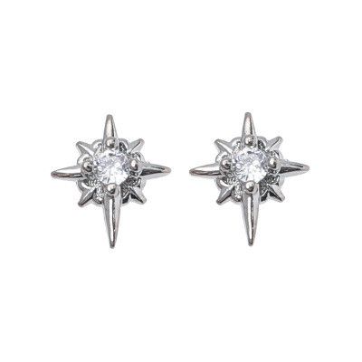 Jewelry × Sterling Silver Matchless Earrings One Pairs Chrome Jewelry Size ONE SIZE - 6 Thumbnail