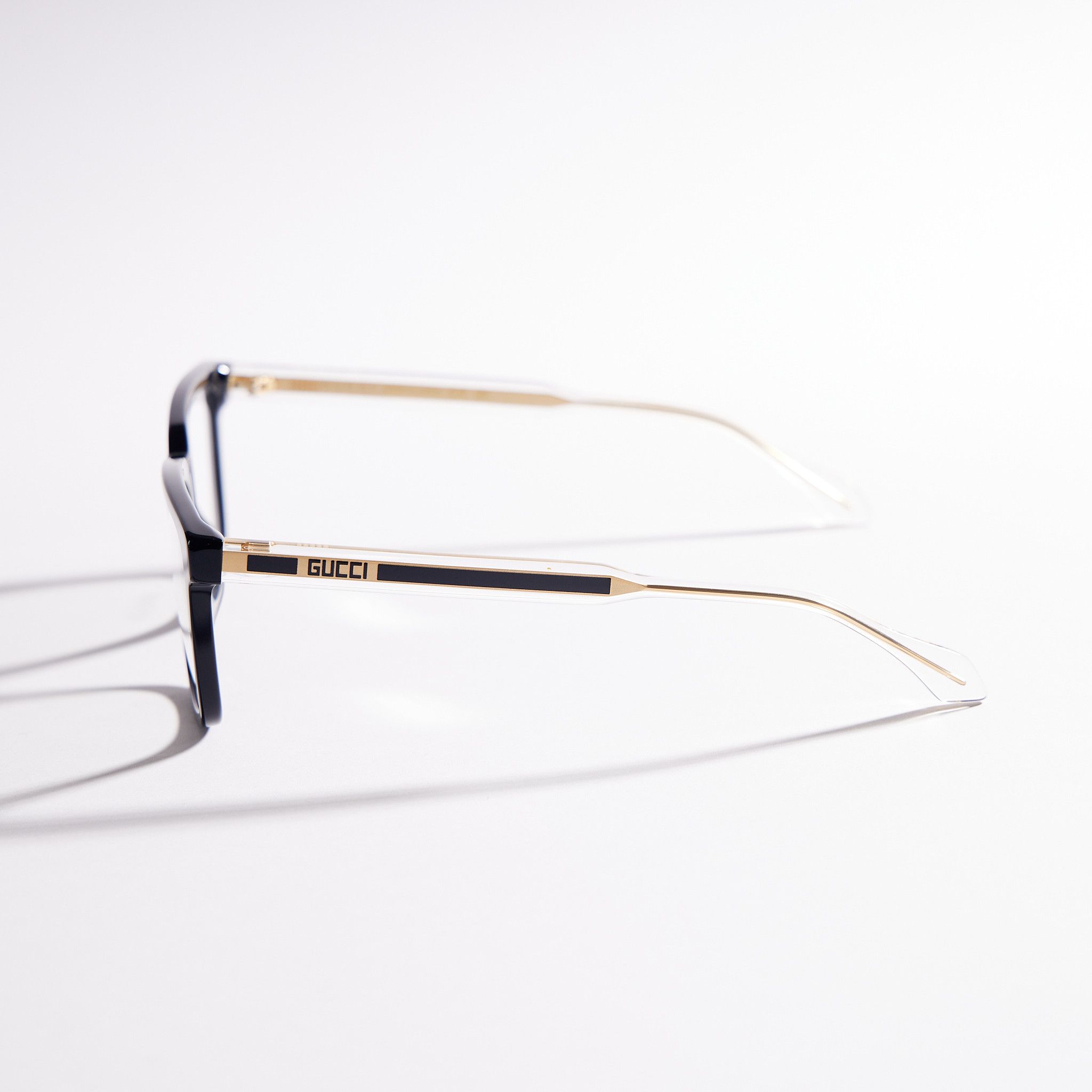 Gucci GUCCI GG0560ON 005 Eyeglasses Frame Men's BLACK/CRYSTAL Size ONE SIZE - 3 Thumbnail