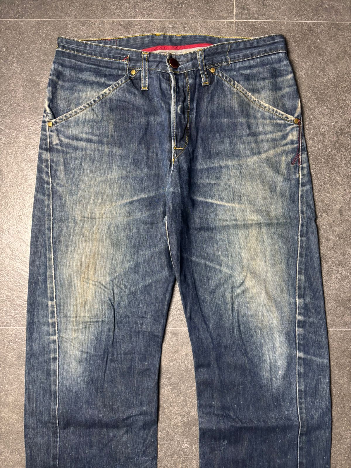 Levi's 2000s Levis Engineered Japan Twisted Jeans Size US 33 - 2 Thumbnail