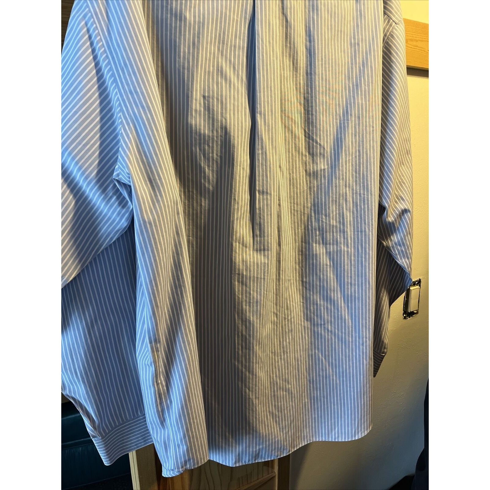 Brooks Brothers Brooks Brothers 346 Mens XL Blue Striped Button Cotton Shirt Size US XL / EU 56 / 4 - 8 Thumbnail