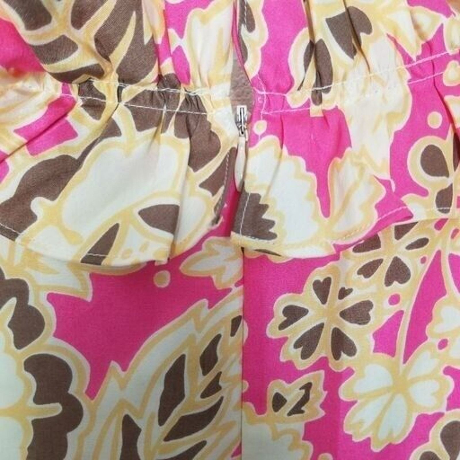J.Crew J. Crew Womens Floral Silk Mini Dress 4 Ruffle Easter Prep Size S / US 4 / IT 40 - 8 Thumbnail