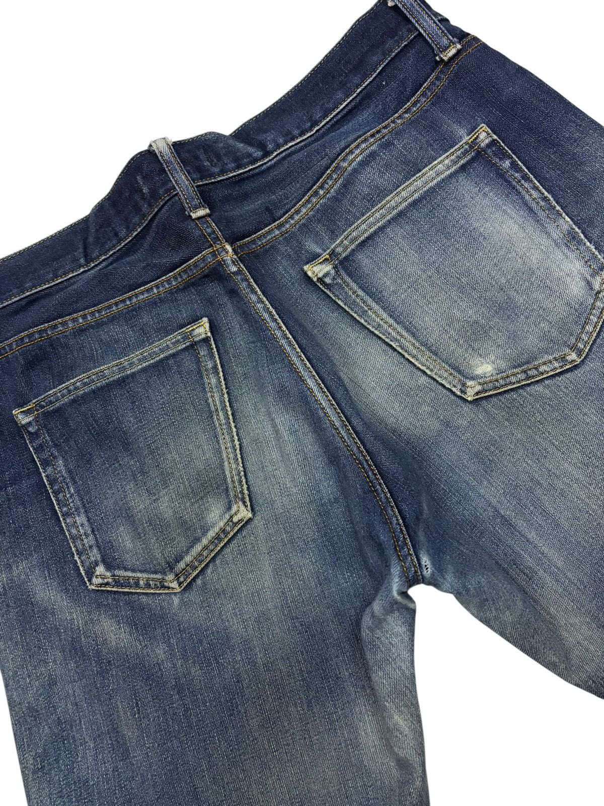 Jun Takahashi × Kaihara Denim Vintage Japan Uniqlo Faded Selvedge Jeans Size US 34 / EU 50 - 9 Thumbnail