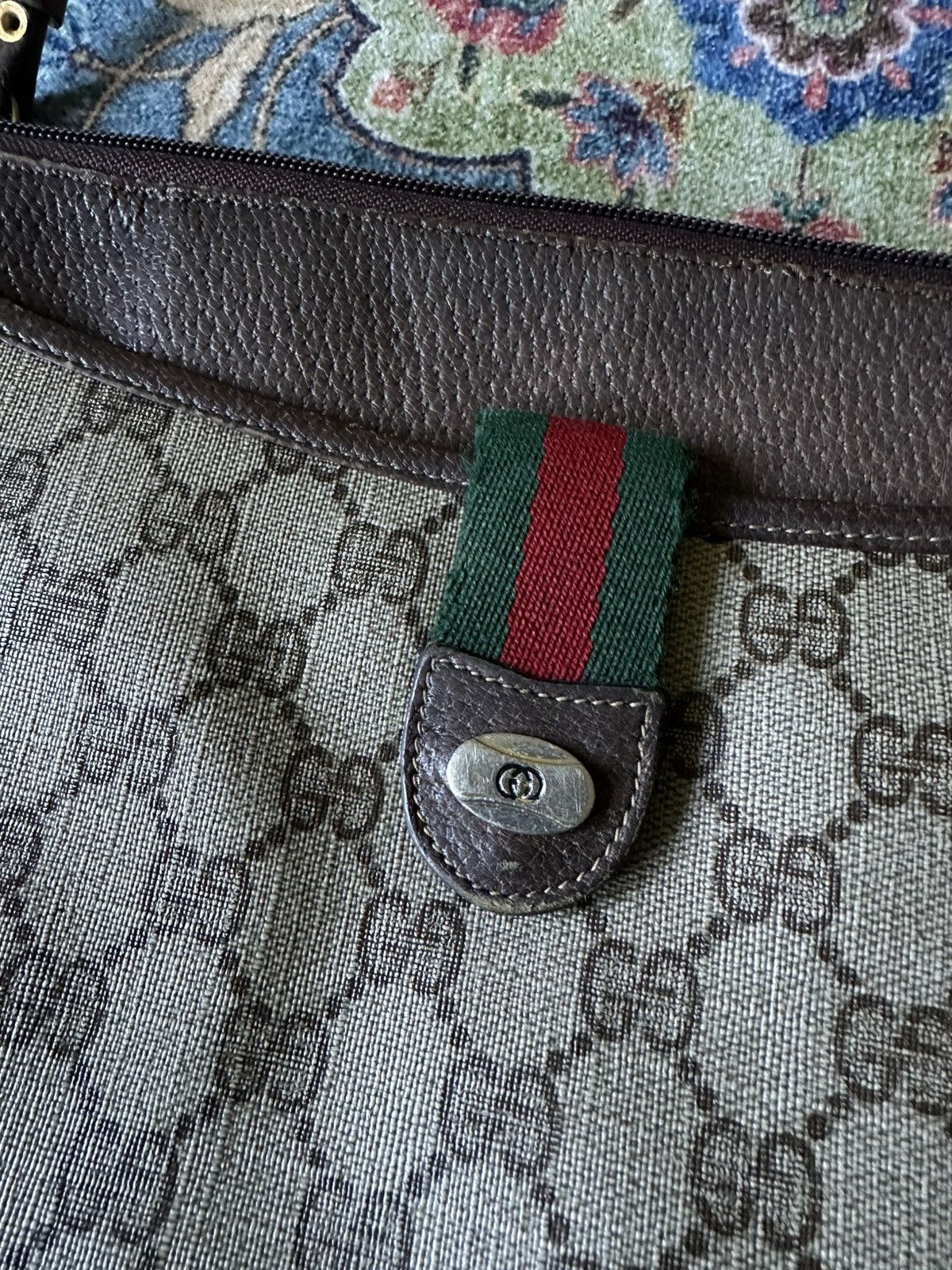 Gucci Vintage GUCCI GG Supreme Web Sherry Line Shoulder Bag Size ONE SIZE - 3 Thumbnail