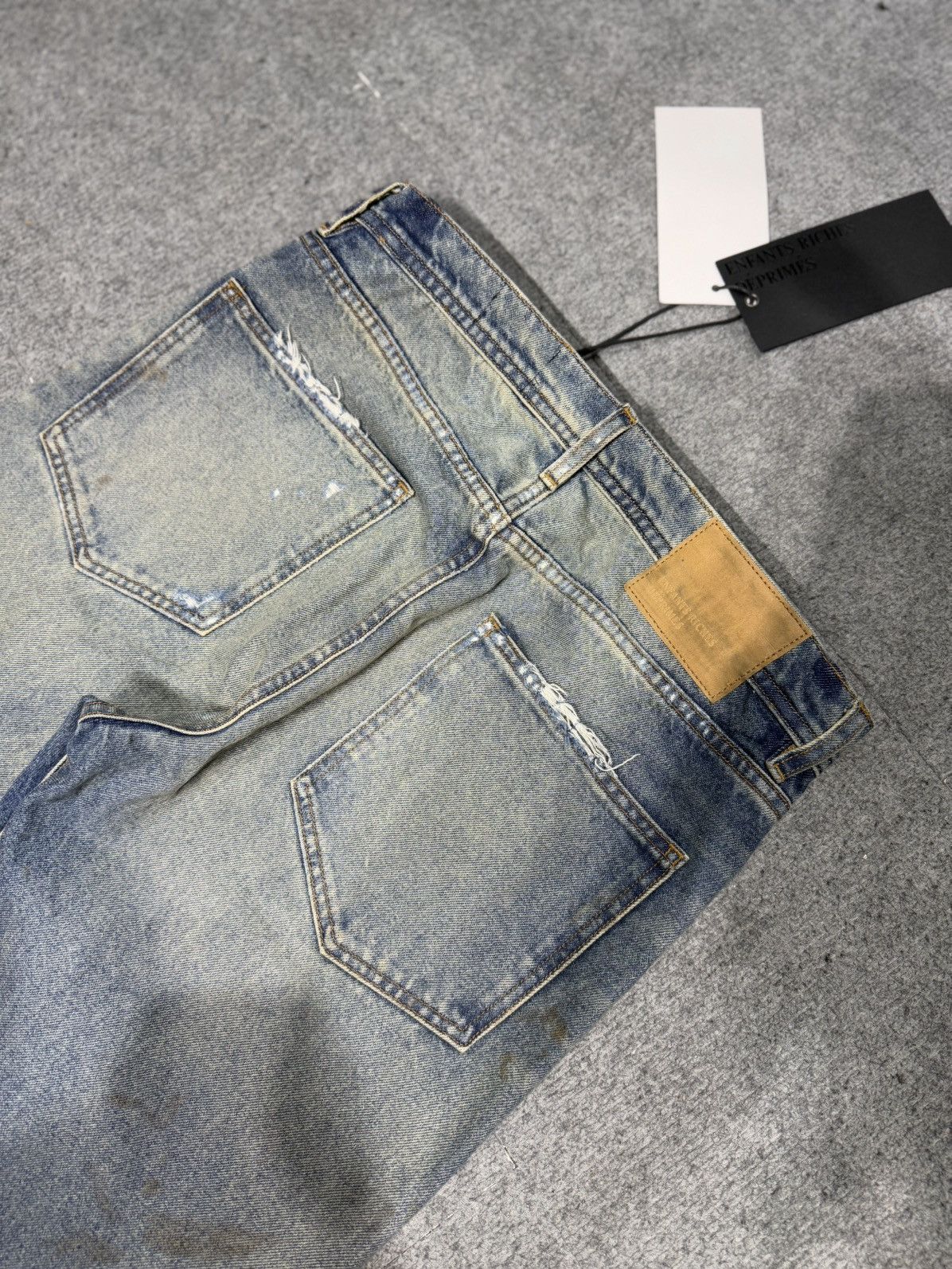 Enfants Riches Deprimes ERD - Hit & Run Straight- Appliquéd Distressed Jeans Size US 34 / EU 50 - 12 Thumbnail