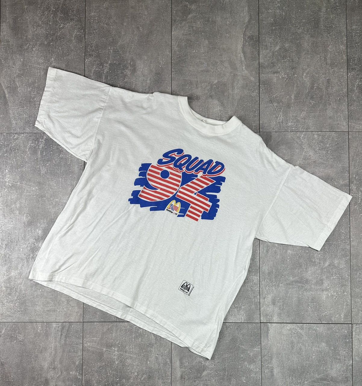 Other Vintage Retro 1993/94 Squad World Cup USA McDonalds T-Shirt Size US XL / EU 56 / 4 - 3 Thumbnail