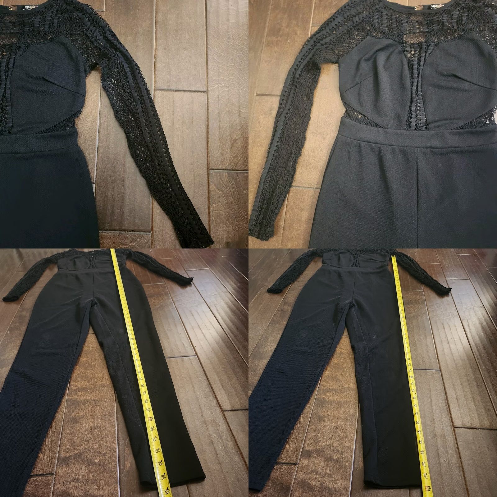 Fashion Nova Fashion Nova Jumpsuit Women's Black Long Sleeve - M - One-Piece - Clubwear - Regular Fit Size M / US 6-8 / IT 42-44 - 8 Thumbnail