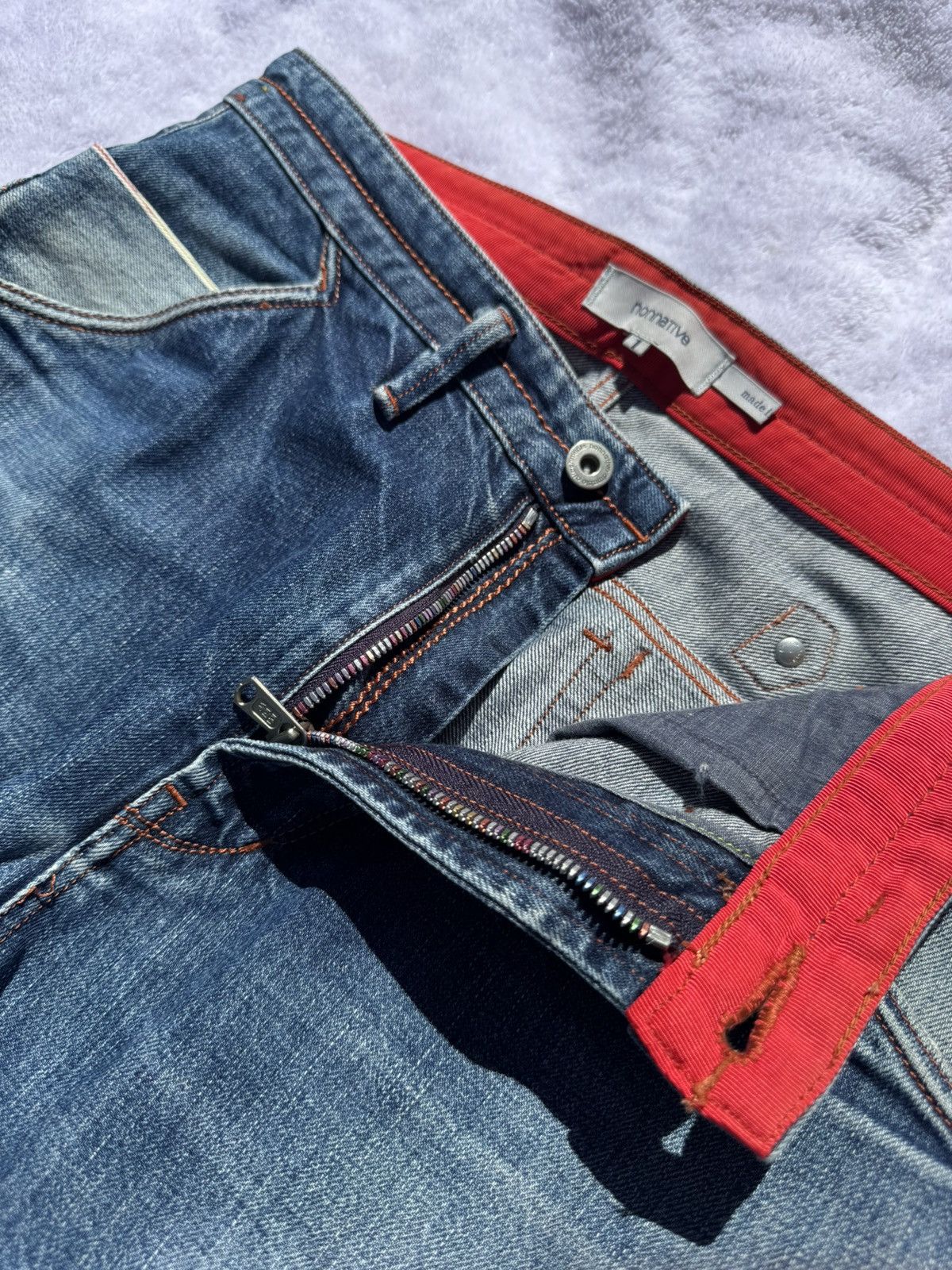 Nonnative Nonnative Rainbow Selvedge Distressed Denim Size US 31 - 1 Thumbnail