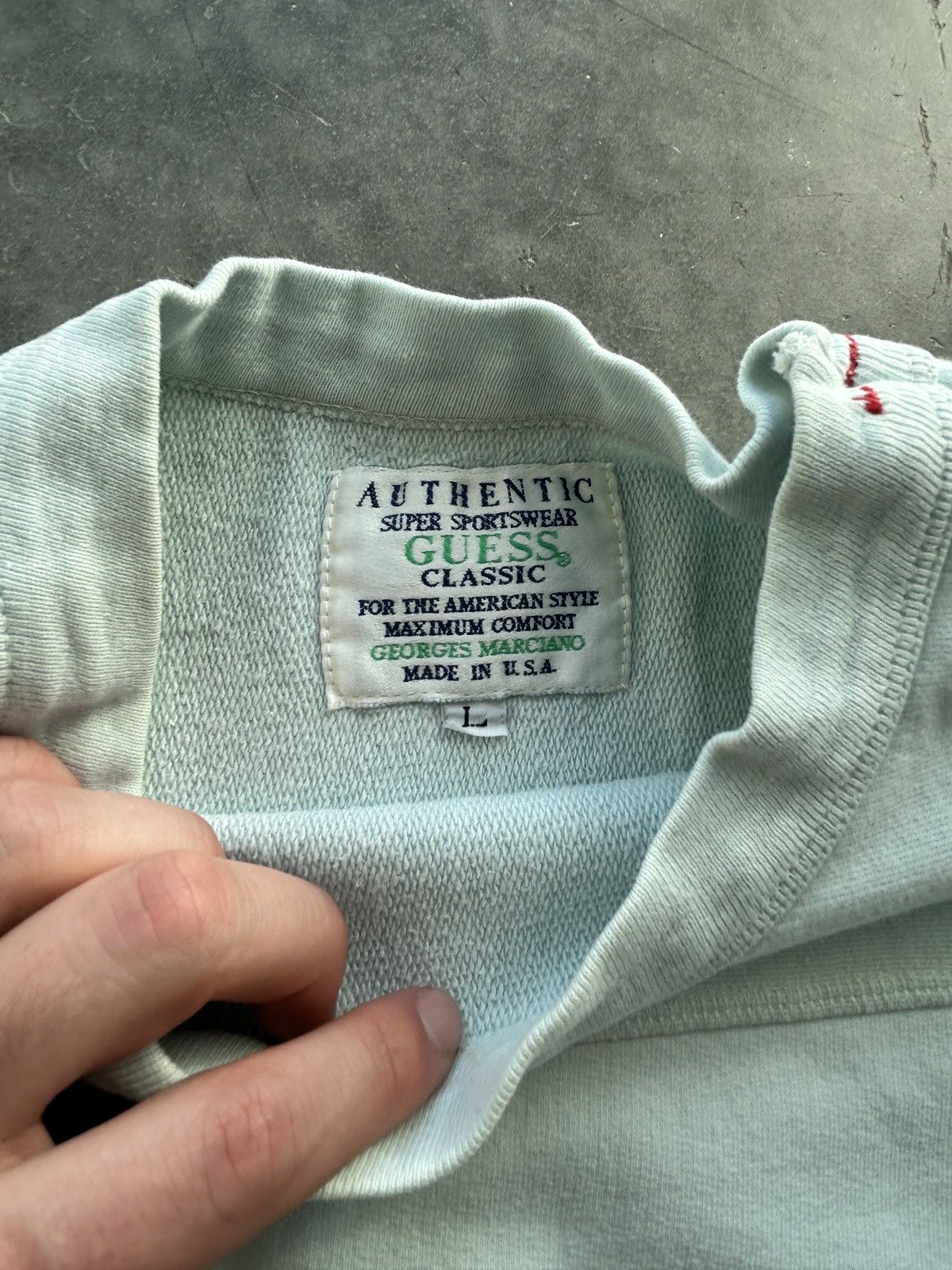 Guess Vintage 90s Guess Jeans Embroidered Crewneck Sweatshirt Size US XL / EU 56 / 4 - 4 Thumbnail