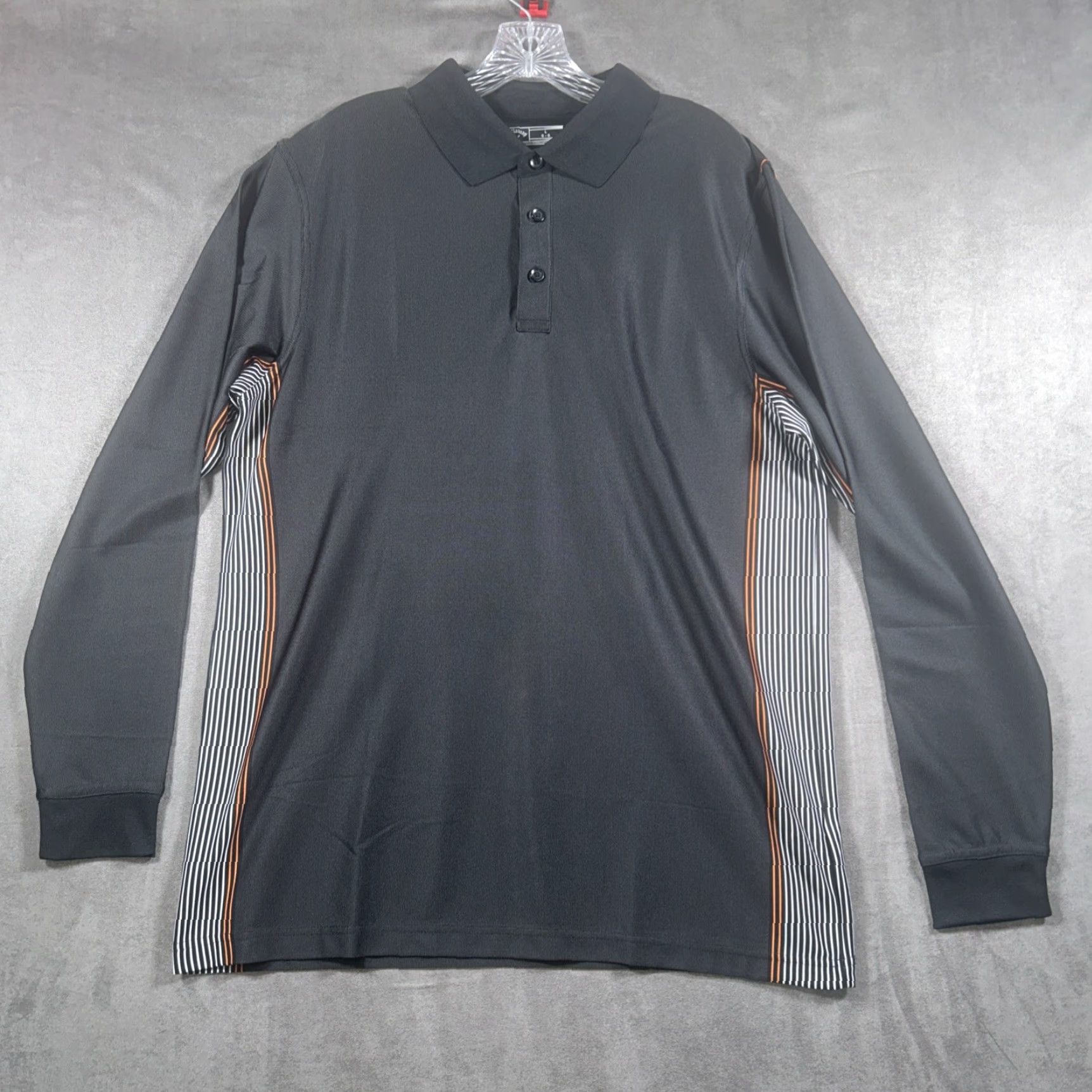 Callaway Callaway Polo Shirt Men Long Sleeve Black Large Performance Stretch Golf Polo Shirt Mens L Black Stretch Polo Golf Size US L / EU 52-54 / 3 - 2 Thumbnail
