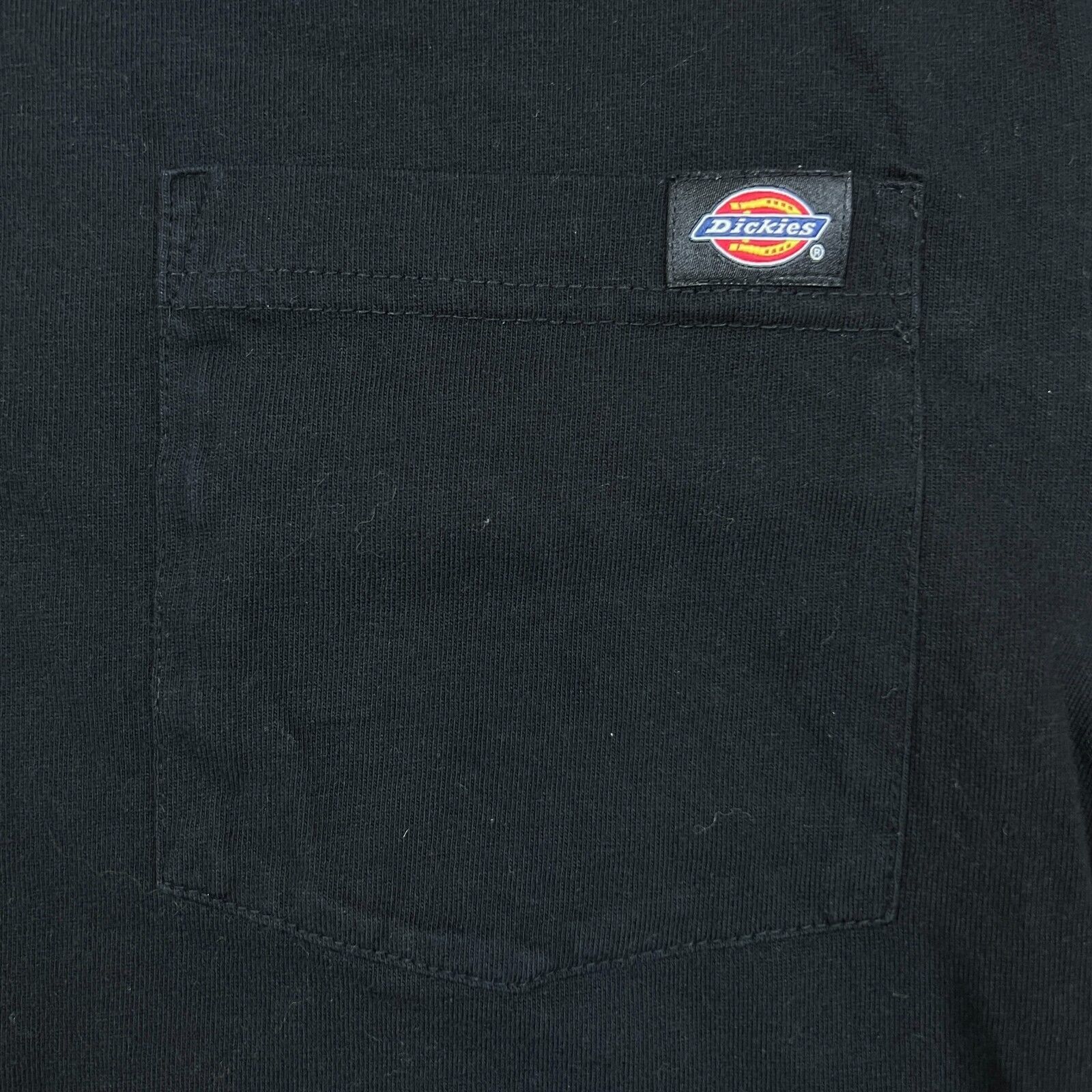 Dickies × Vintage Dickies T Shirt Black Blank Classic Logo Workwear Pocket Tee Size US M / EU 48-50 / 2 - 3 Thumbnail