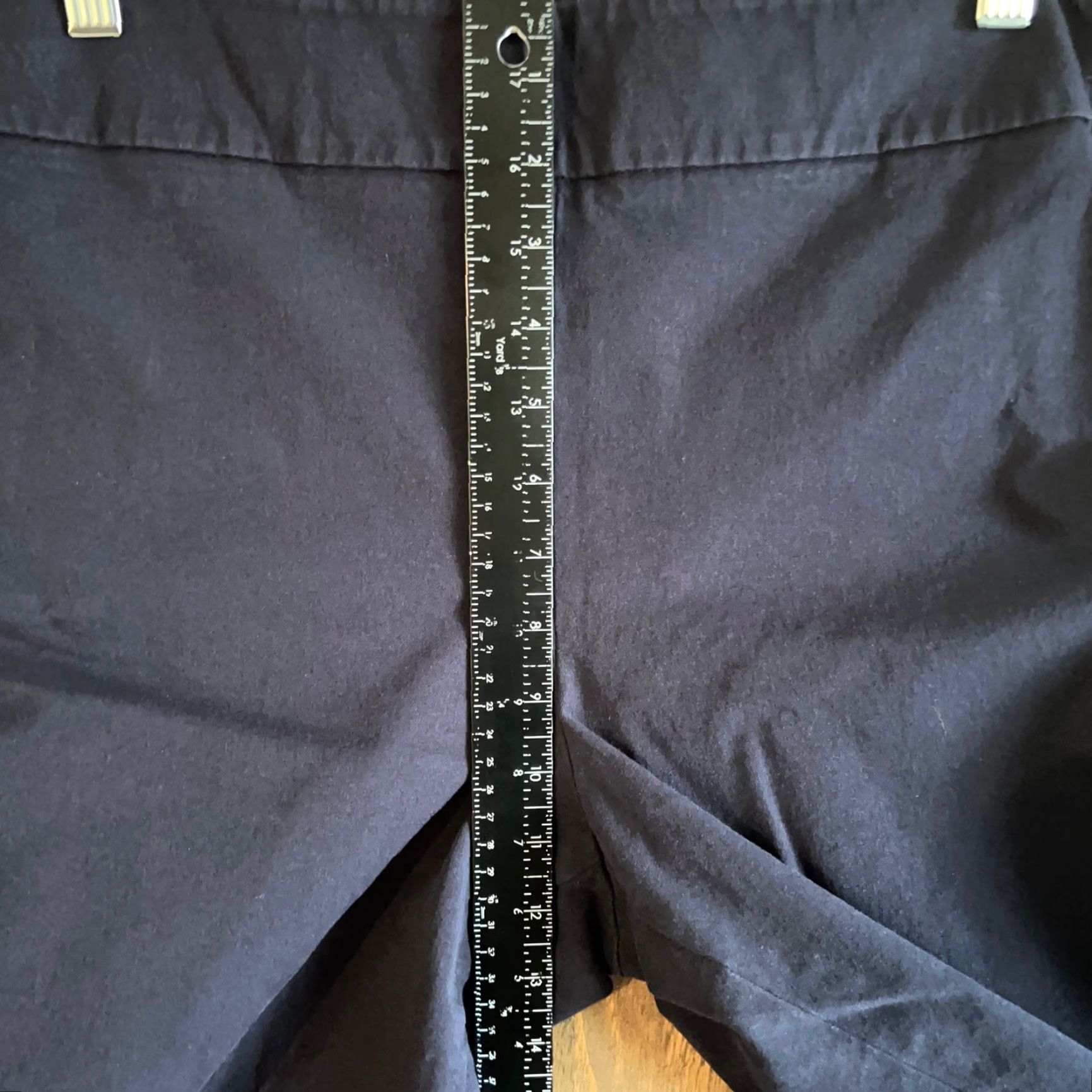Talbots Talbots Navy Blue High Rise Chatham Crop Pants Side Zip Stretch 14 Women’s Workwear Casual Formal Cropped Plus Inseam 22 in 35 in Waist Size 36" / US 14 / IT 50 - 7 Thumbnail