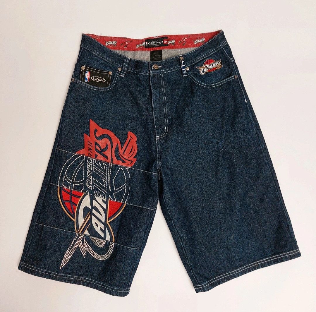 NBA 90s NBA UNK Denim Jeans Shorts Size US 34 / EU 50 - 1 Thumbnail