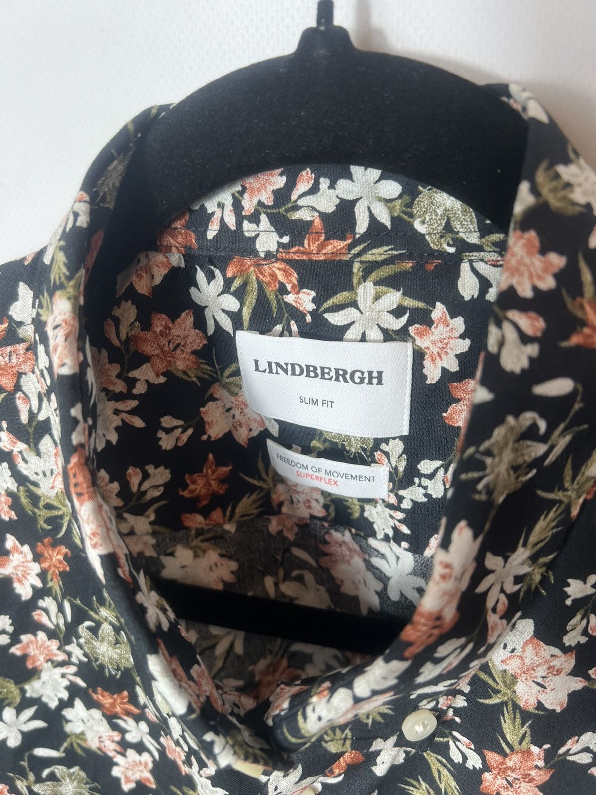 Lindbergh Vintage designer Lindbergh Flowers Print Button up shirt Size US L / EU 52-54 / 3 - 6 Thumbnail