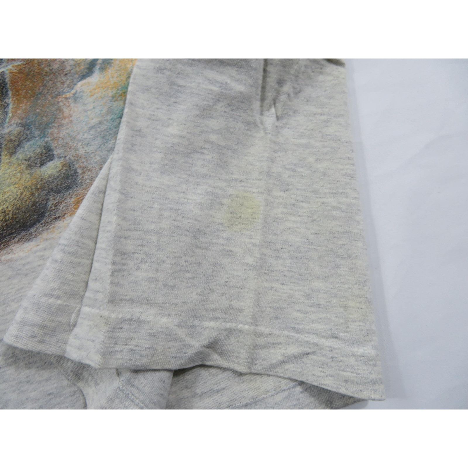 Anvil Fred Flintstone Gray T-Shirt Double Sided Sz XL 1990s Size US XL / EU 56 / 4 - 10 Thumbnail