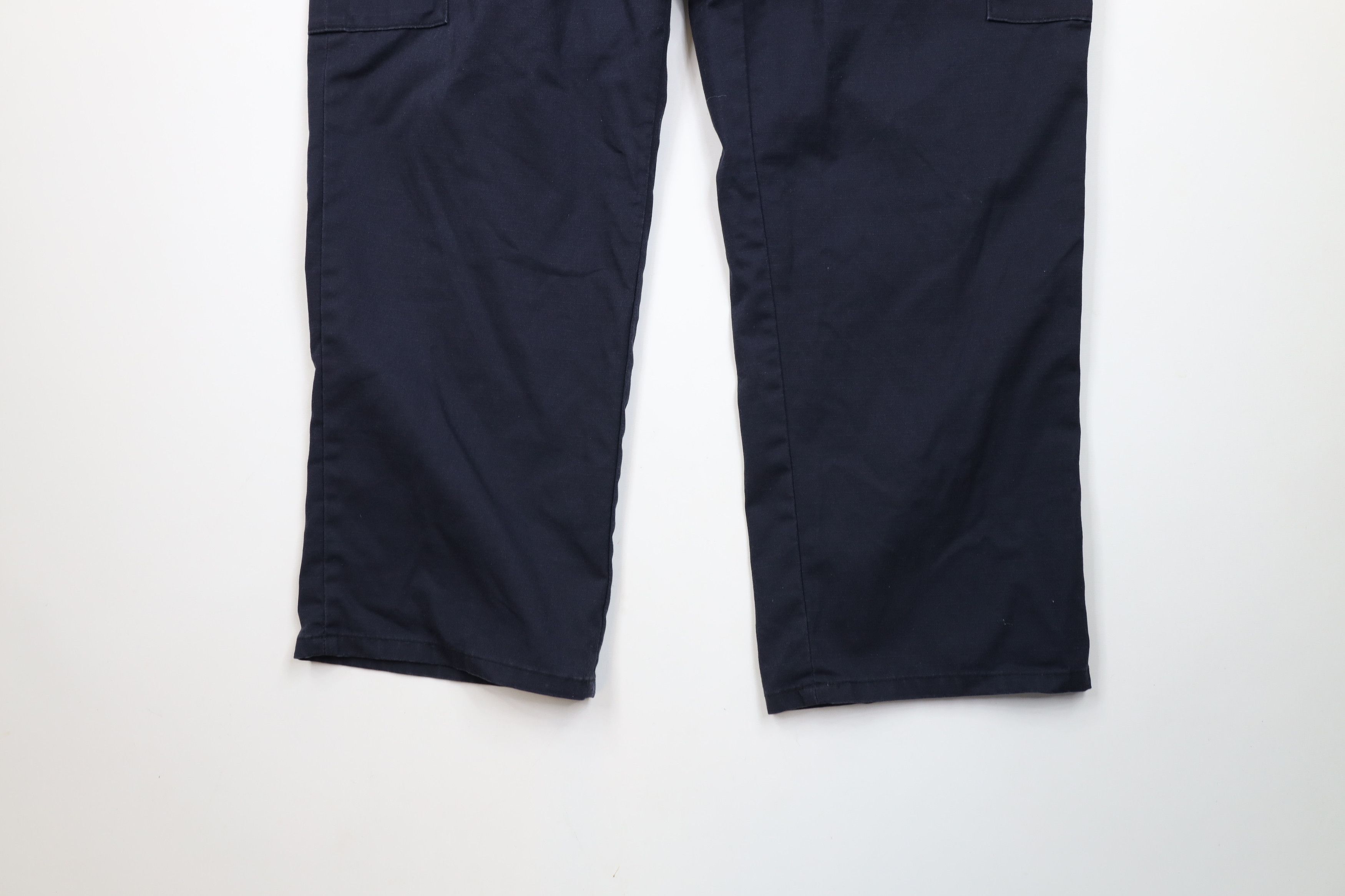 Vintage Vintage Streetwear Ripstop Wide Leg Cargo Pants Navy Blue Size US 44 / EU 60 - 4 Thumbnail