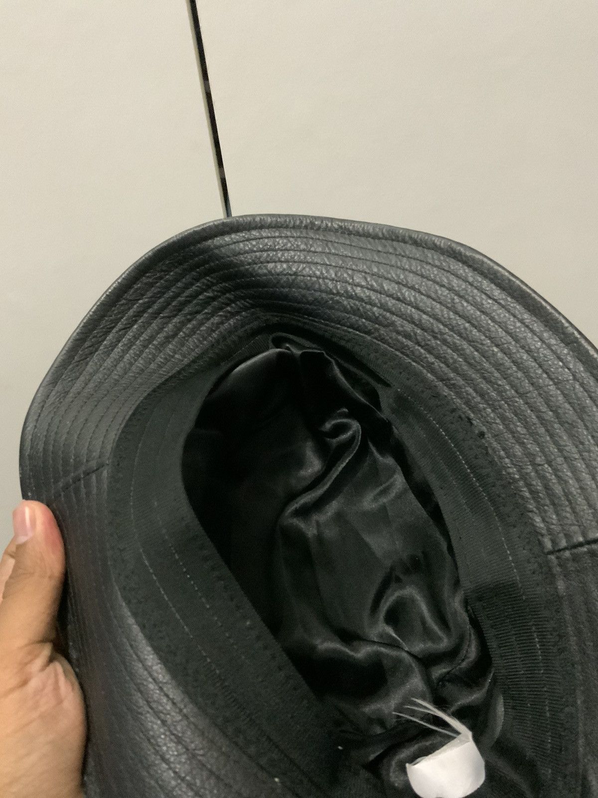 Hat Club Genuine Leather Black Hat Size ONE SIZE - 10 Thumbnail