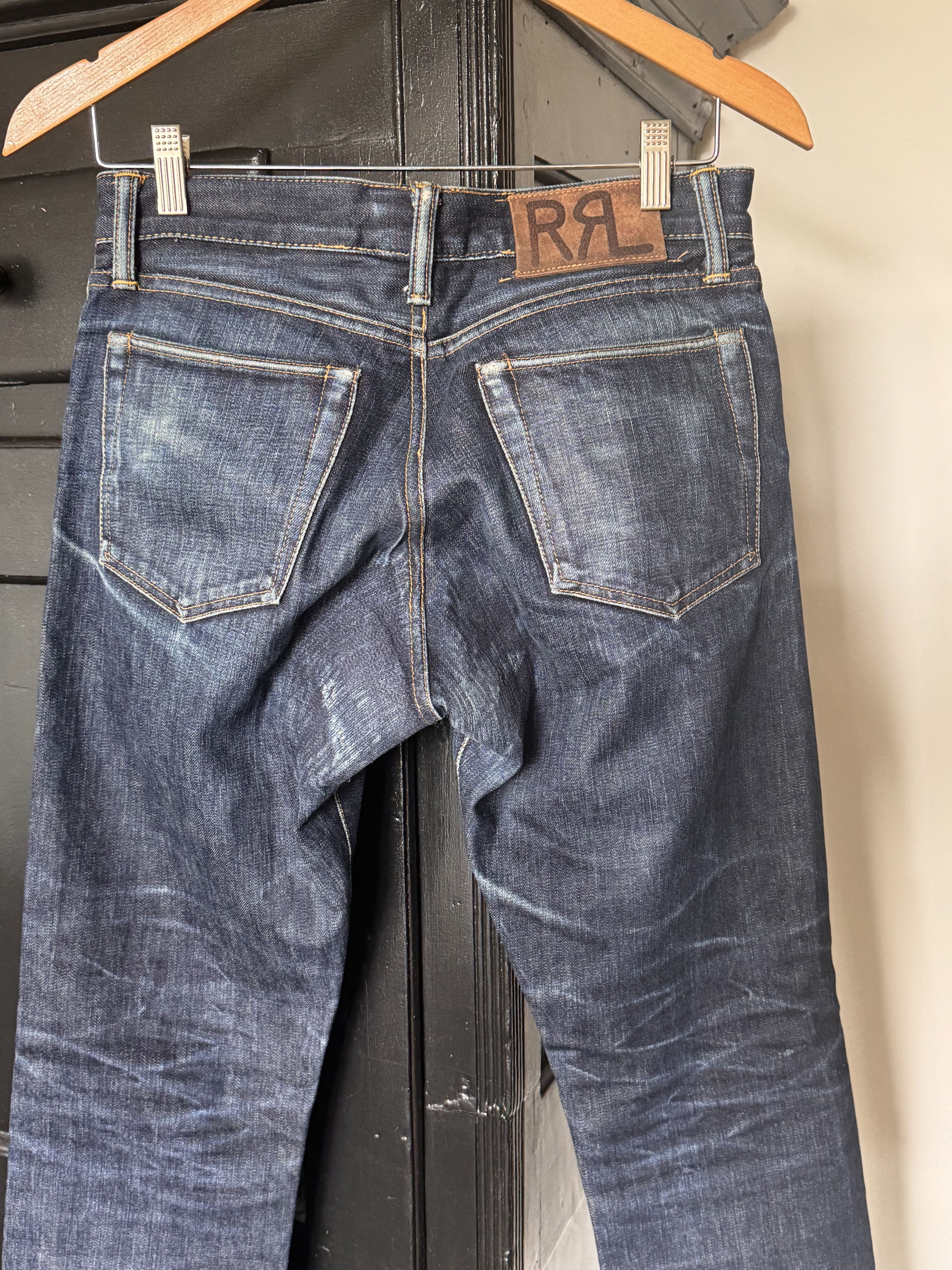Rrl Denim Fades RRL Slim Fit Selvedge Denim Jeans In Ridgecrest Wash