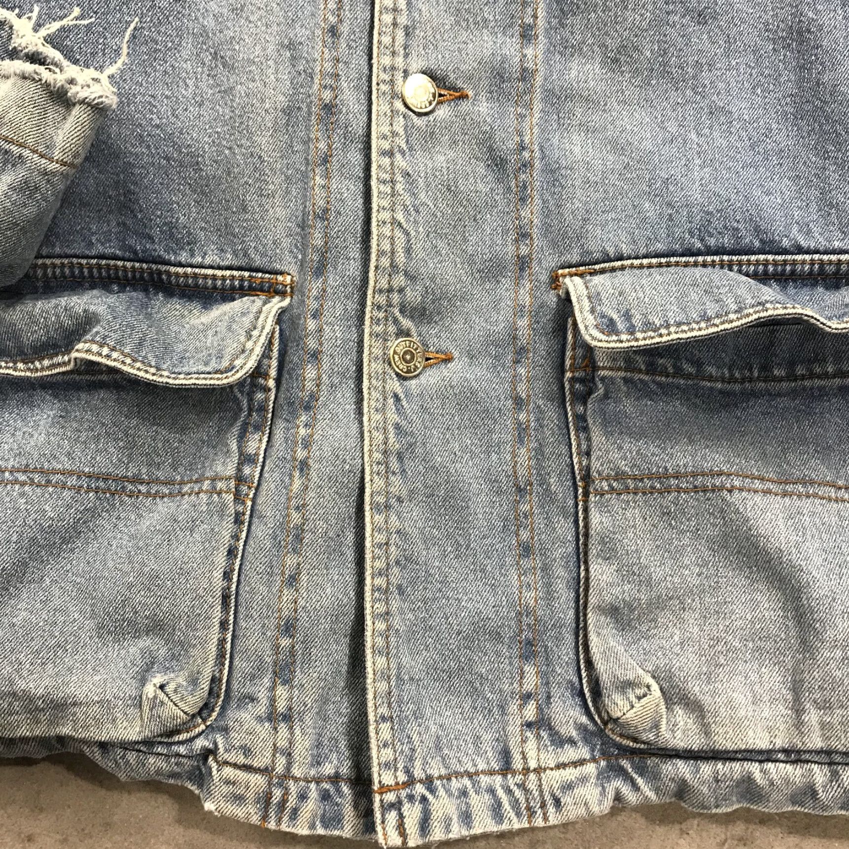 J.Crew VINTAGE J.CREW Jacket Mens XL Blue Oarsman Chore Denim Lined 90s Size US XL / EU 56 / 4 - 7 Thumbnail