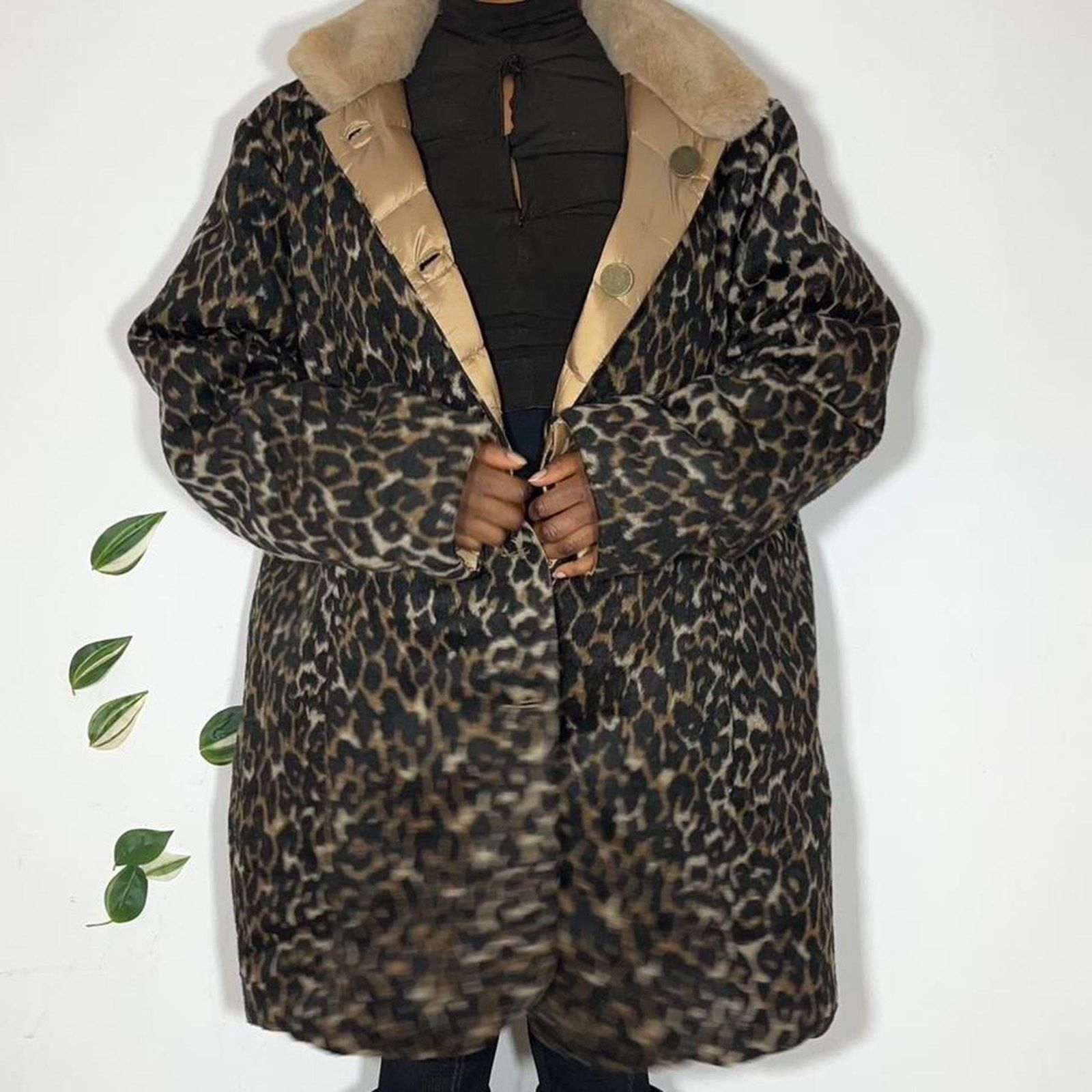 Other Oversized reversible cheetah print jacket Size XXL / US 16-18 / IT 52-54 - 5 Thumbnail