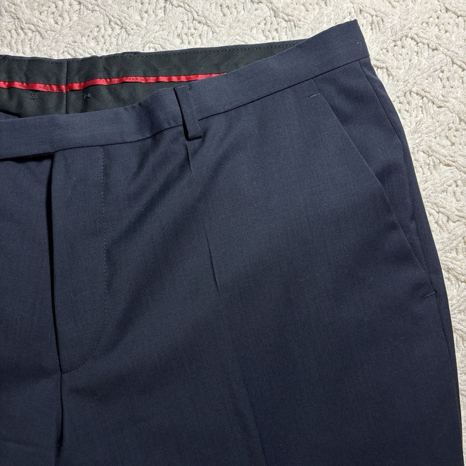 Hugo Boss Hugo Boss Diesselstrasse Slim Fit Suit Jacket Navy sz 38R W3 Size 38R - 13 Thumbnail