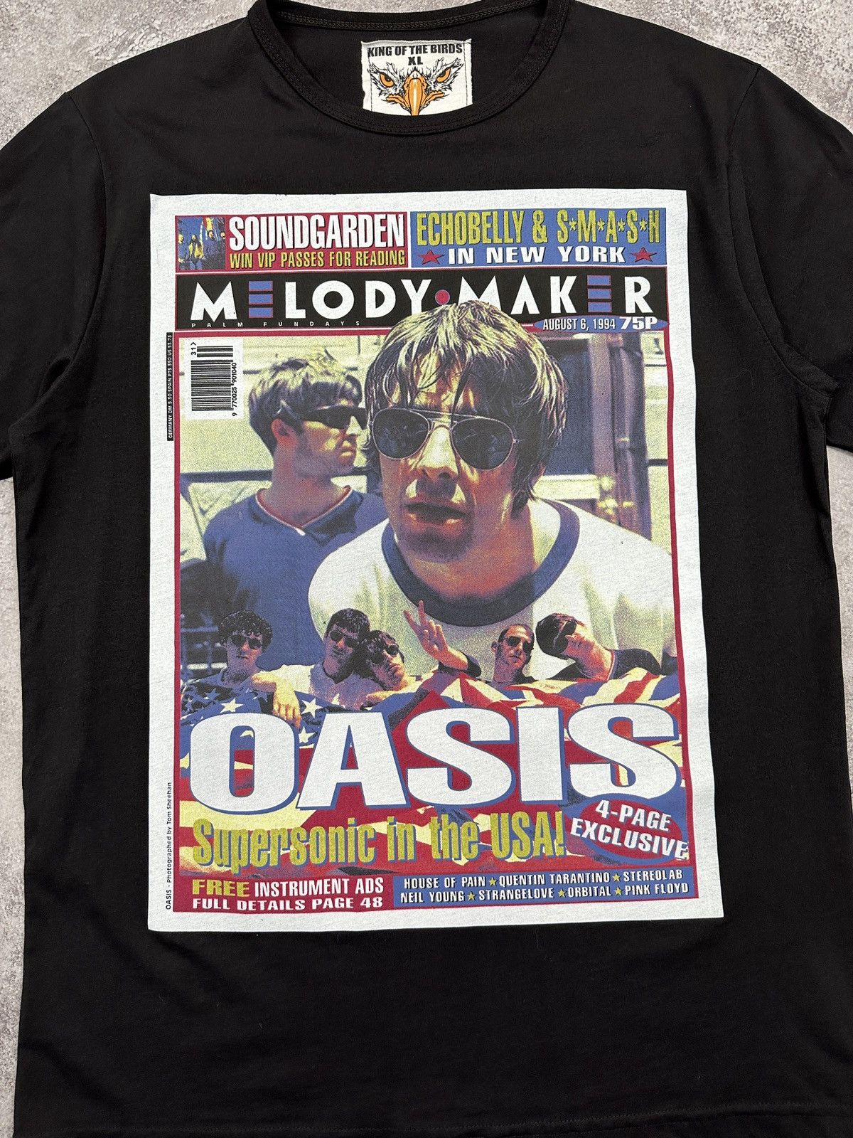 Band Tees Oasis Melody Maker 1994 T-Shirt Men’s Cotton Size L Size US L / EU 52-54 / 3 - 3 Thumbnail