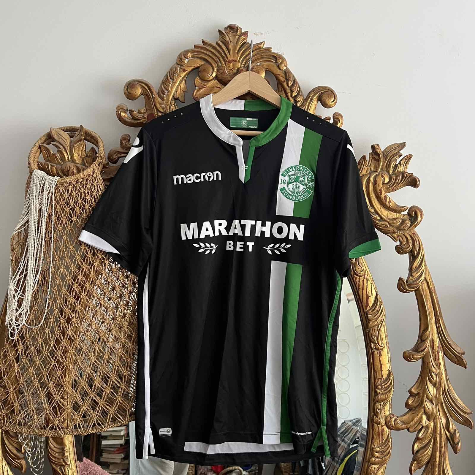 Other HIBERNIAN SCOTLAND 2017/2018 FOOTBALL SHIRT MACRON SZ L Size US L / EU 52-54 / 3 - 1 Thumbnail