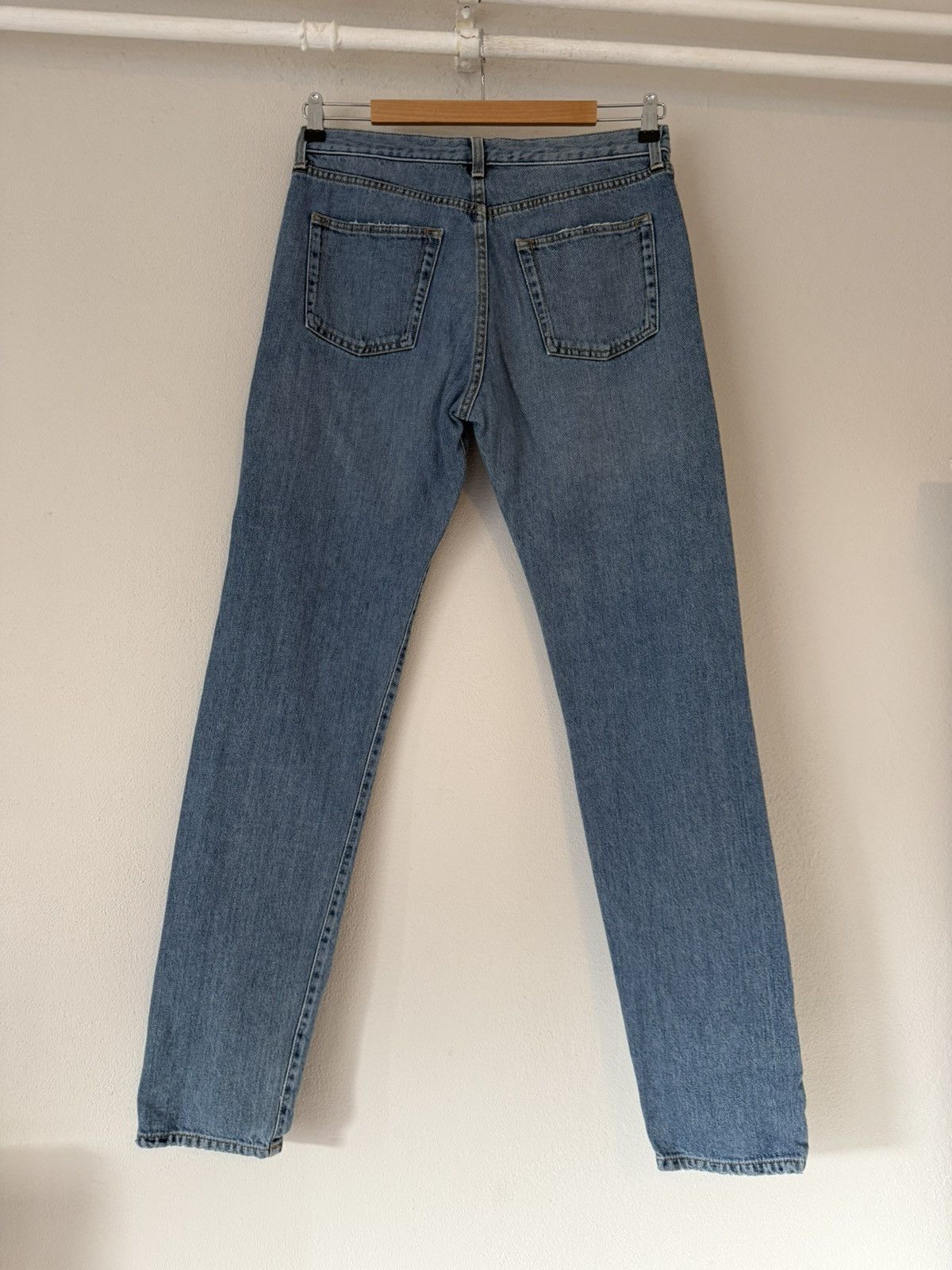 Saint Laurent Paris Saint Laurent Paris Distressed Slim Jeans Blue Denim Size 31 Size US 31 - 9 Thumbnail