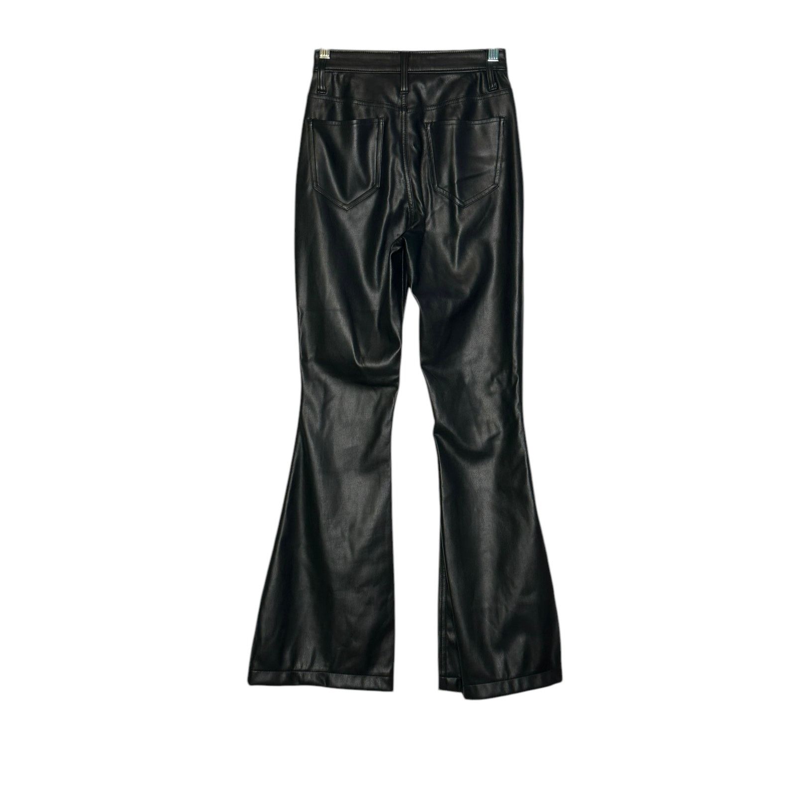 Hollister Hollister black faux leather high rise flare pants size 0 Size 25" / US 0 / IT 36 - 10 Thumbnail
