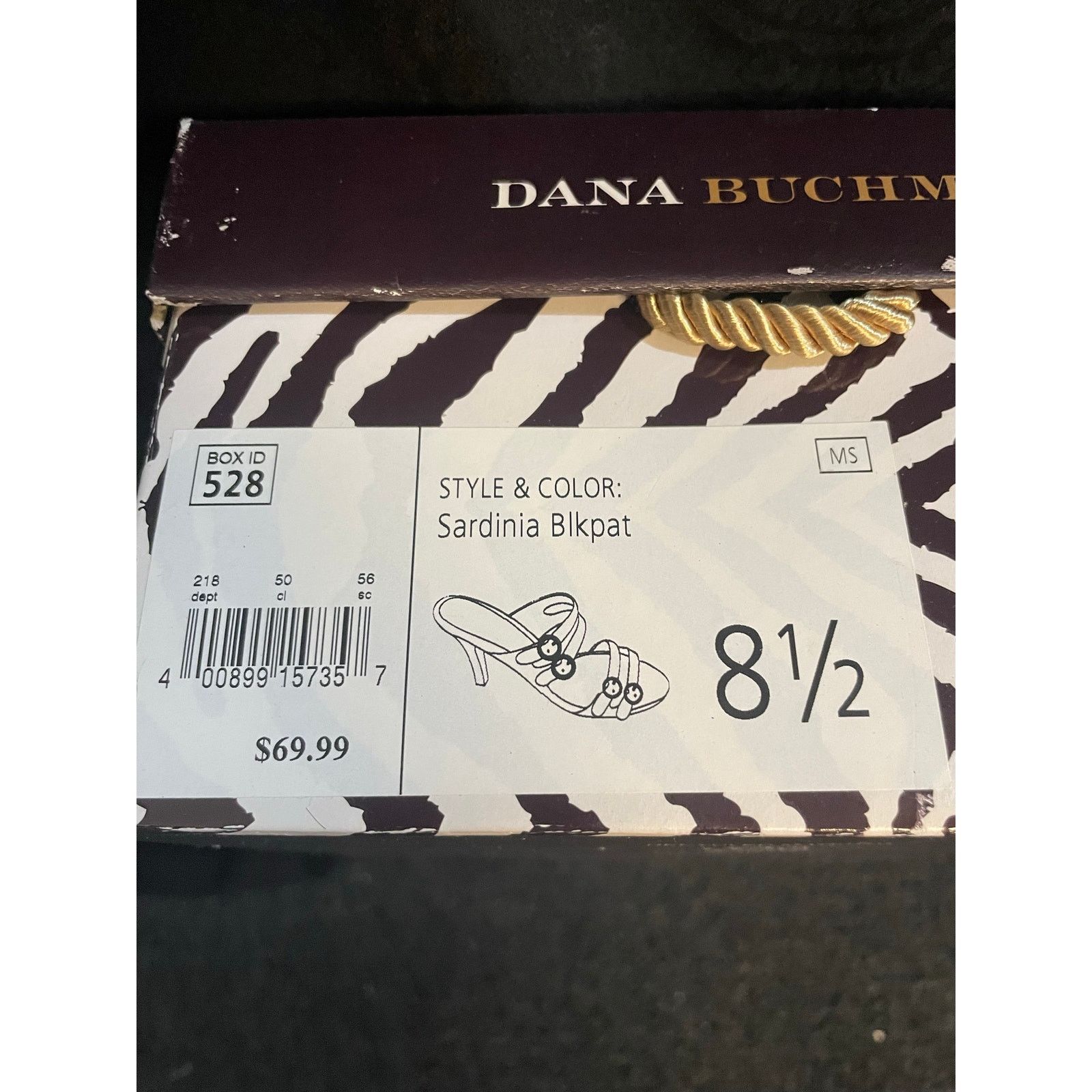 Other Dana Buchman Sardinia Black Patent Leather Strap Pump 8.5 M Size US 8.5 / IT 38.5 - 2 Thumbnail
