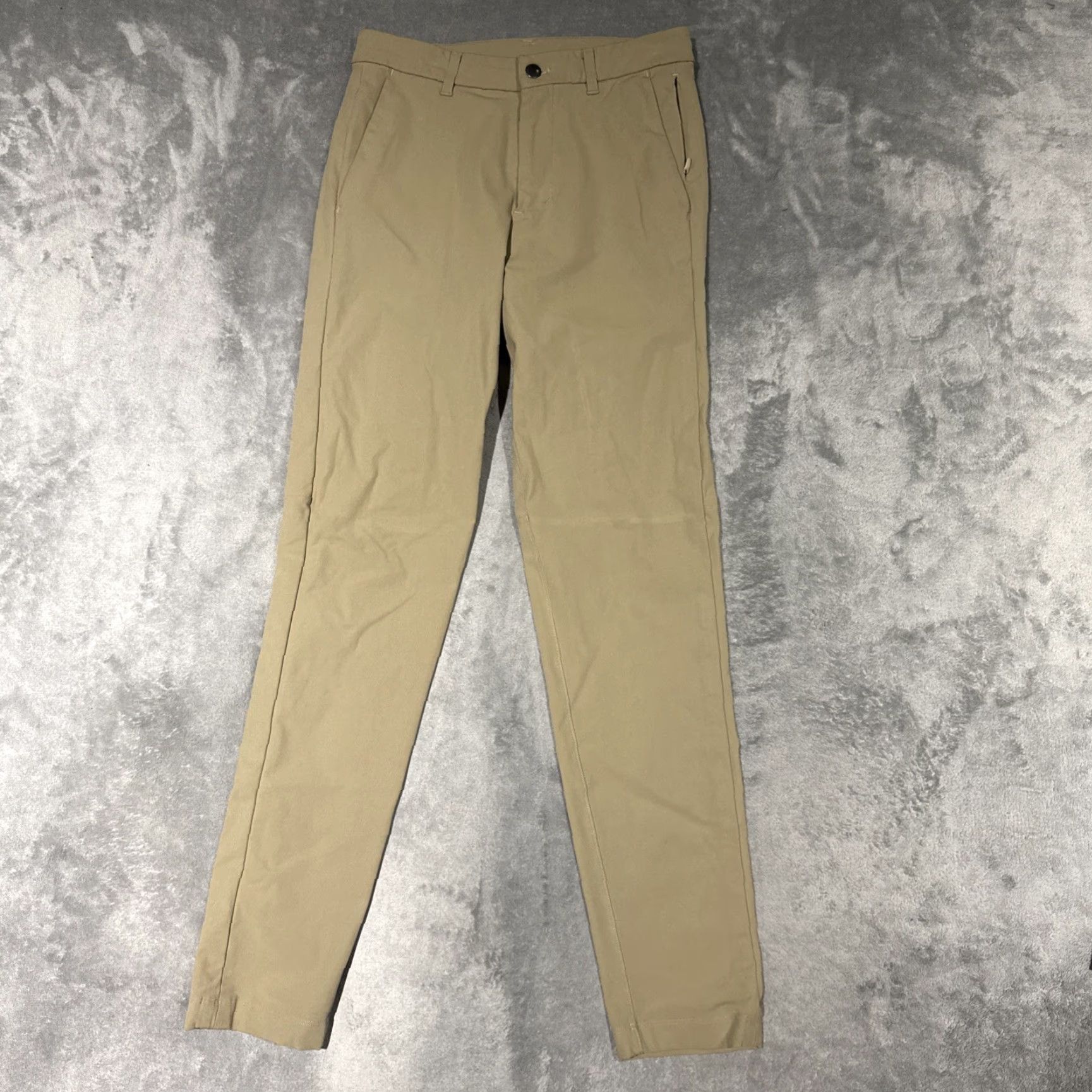 Lululemon Lululemon Commission Slim Tofino Sand Khaki Tan Pants Men’s 28x31 Warpstreme Beige Slimming Flat Front Belt Loops Tapered Leg Varieties Size US 28 / EU 44 - 2 Thumbnail
