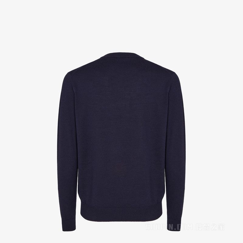 Fendi o1s1wg111125 Sweatshirt in Navy Blue Size US XL / EU 56 / 4 - 2 Thumbnail