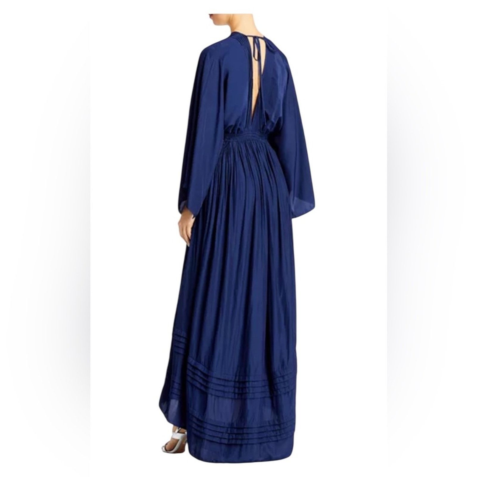 Ramy Brook Ramy Brook Neena Cutout Maxi Dress Navy Blue Hi Low NWT XS Size XS / US 0-2 / IT 36-38 - 2 Thumbnail