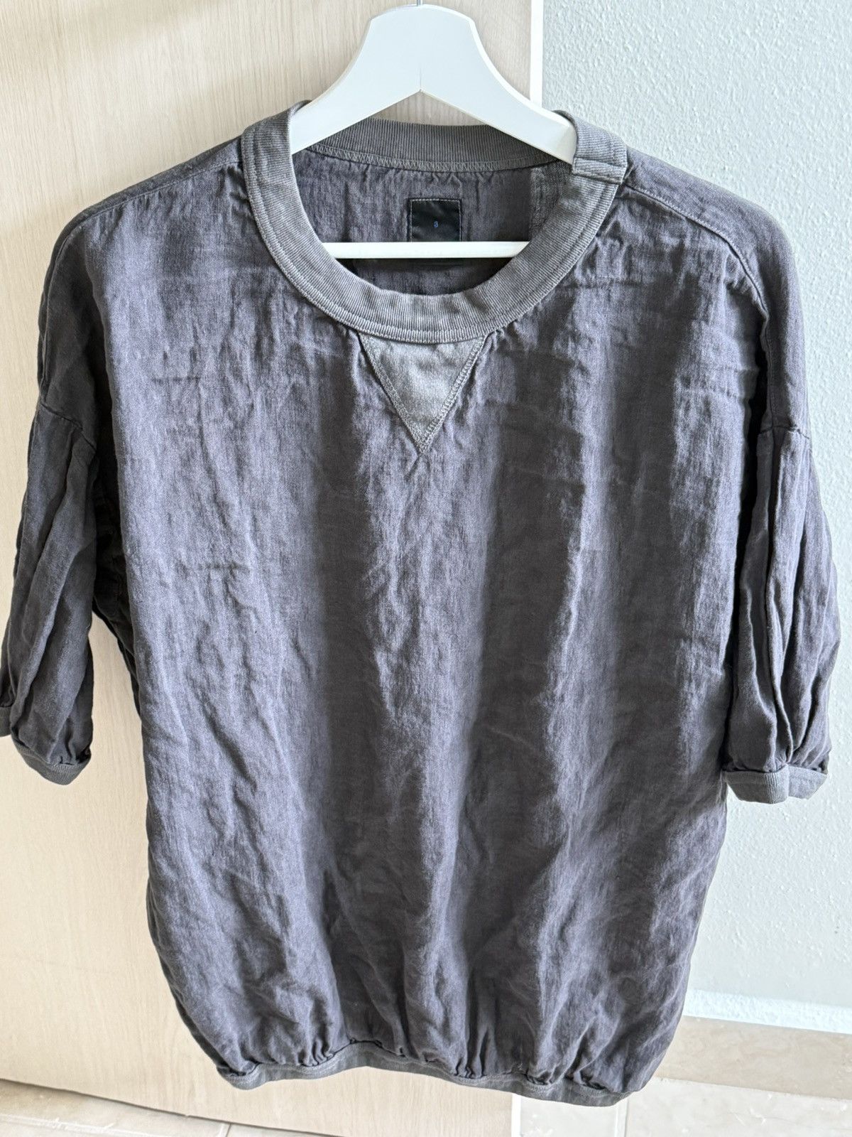 Other Maillot Linen Big Sweatshirt Tee - Smoke Gray Japan Size US M / EU 48-50 / 2 - 6 Thumbnail