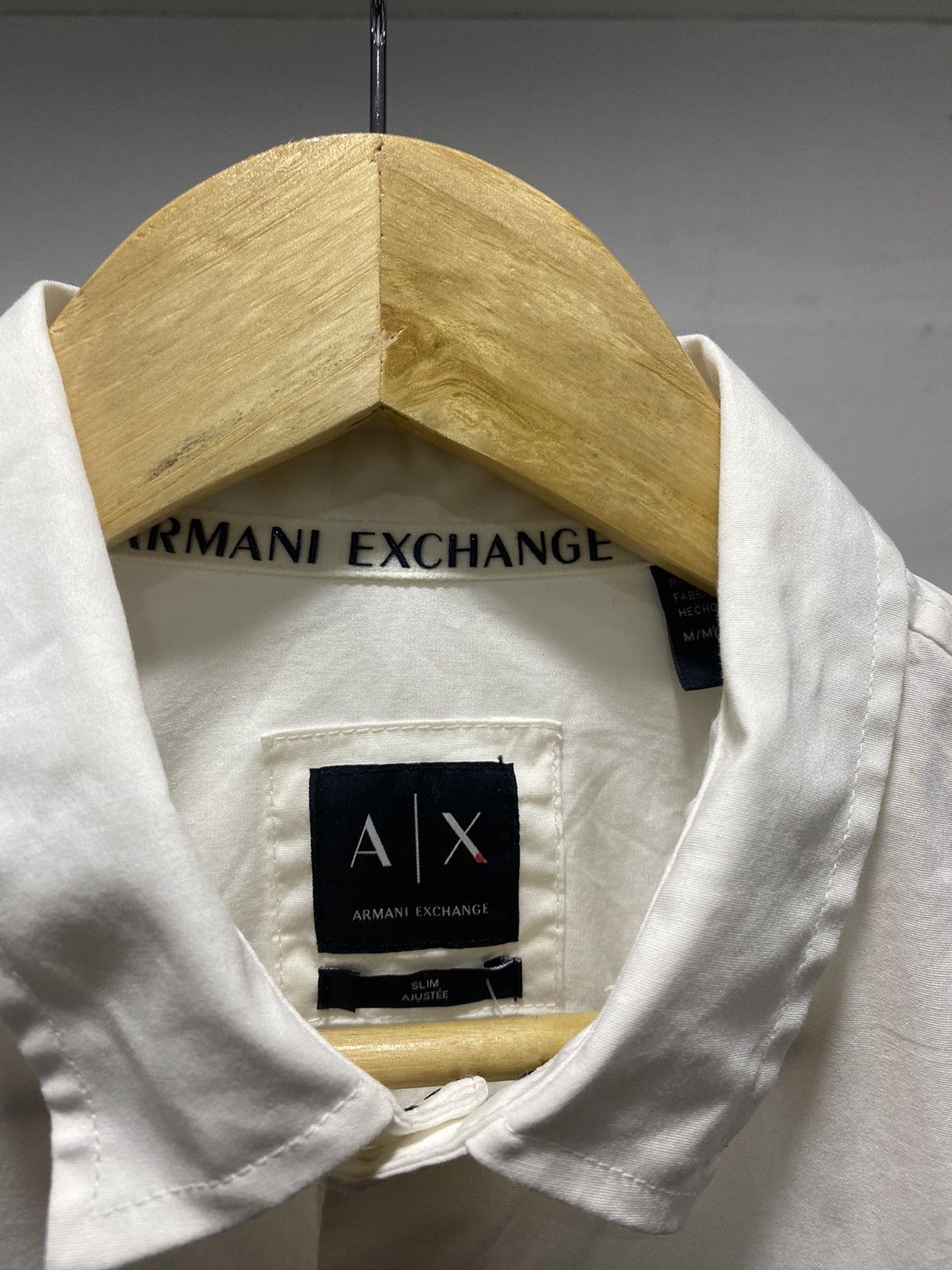 Armani Exchange × Designer Patchwork☠️ Armani Exchange Ls Shirt Size US M / EU 48-50 / 2 - 3 Thumbnail
