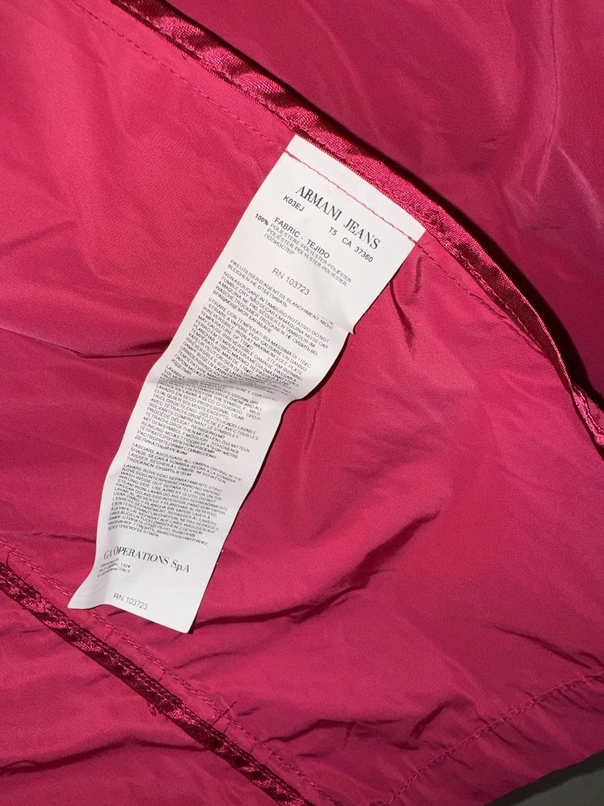Armani Armani Jeans pink coat trench women rare vintage jacket Size M / US 6-8 / IT 42-44 - 9 Thumbnail