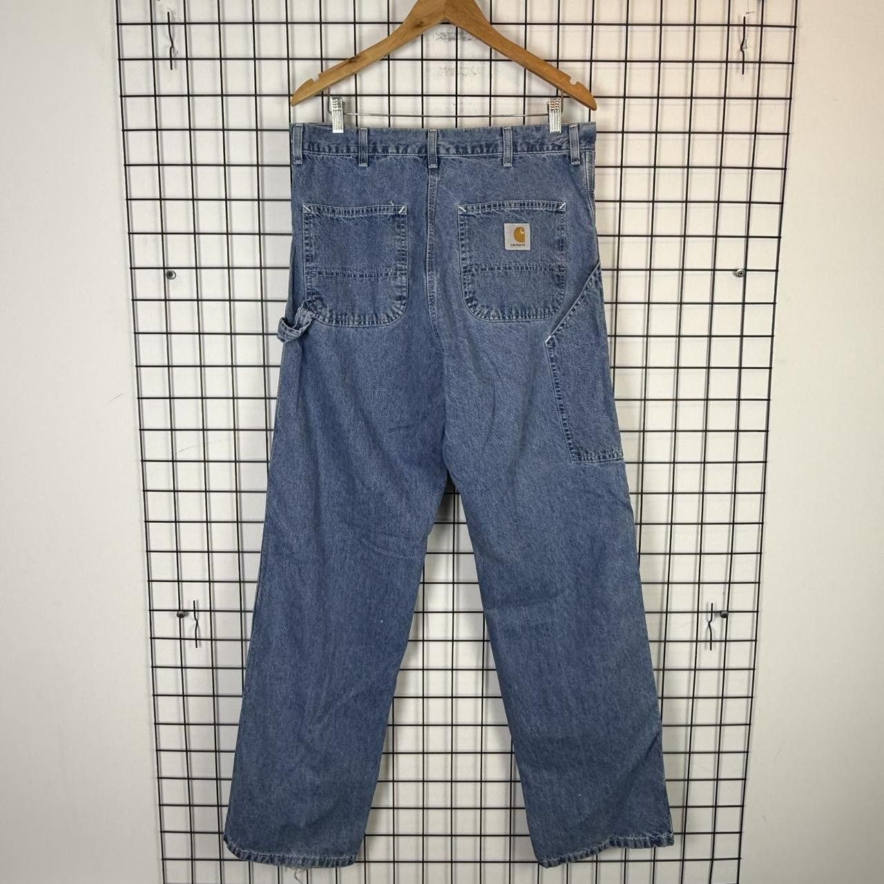 Carhartt Carhartt Blue Jeans Trousers Vintage Workwear Pants Size US 34 / EU 50 - 1 Thumbnail