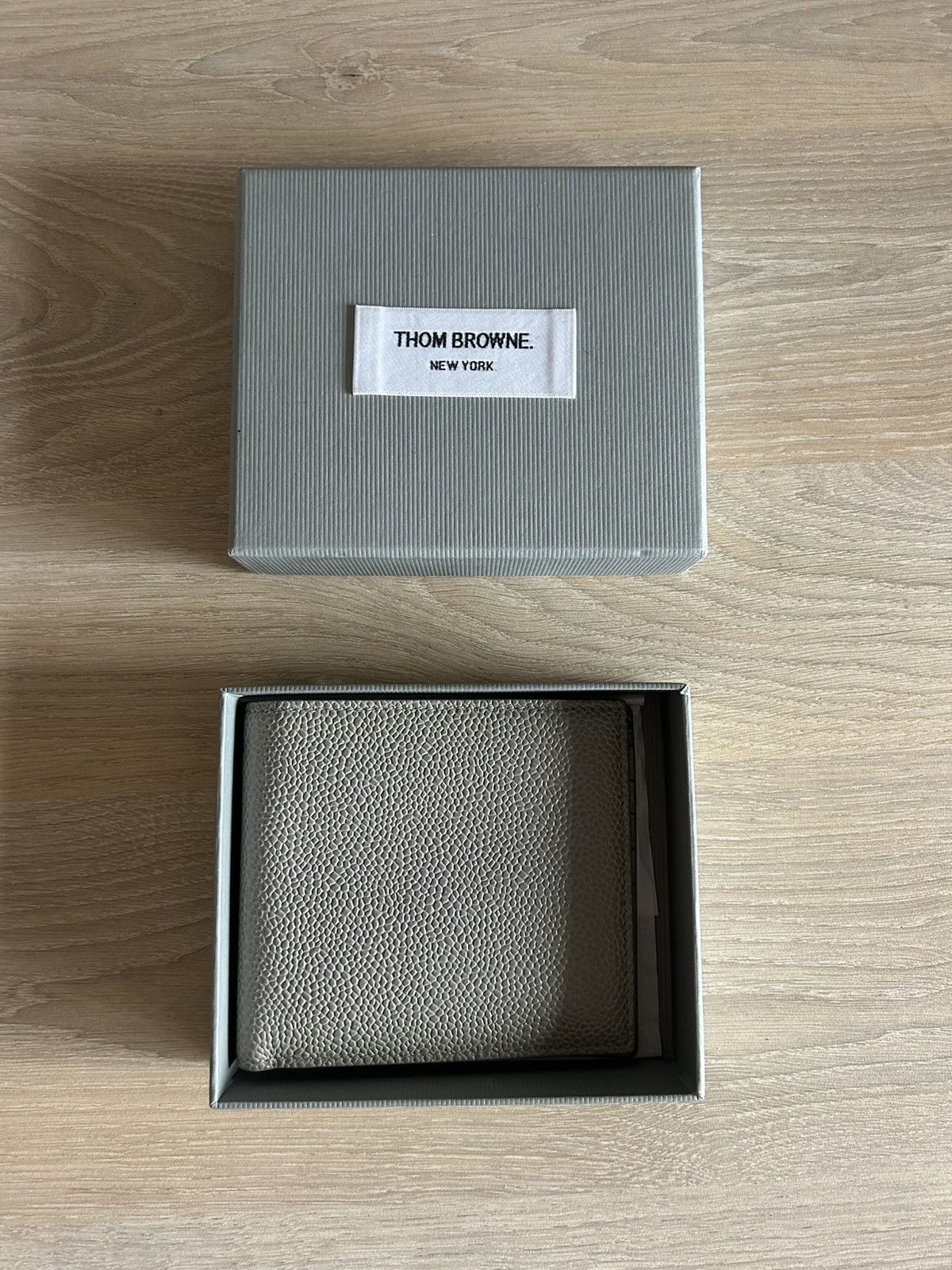Thom Browne Bifold Grained Leather Wallet Size ONE SIZE - 8 Thumbnail