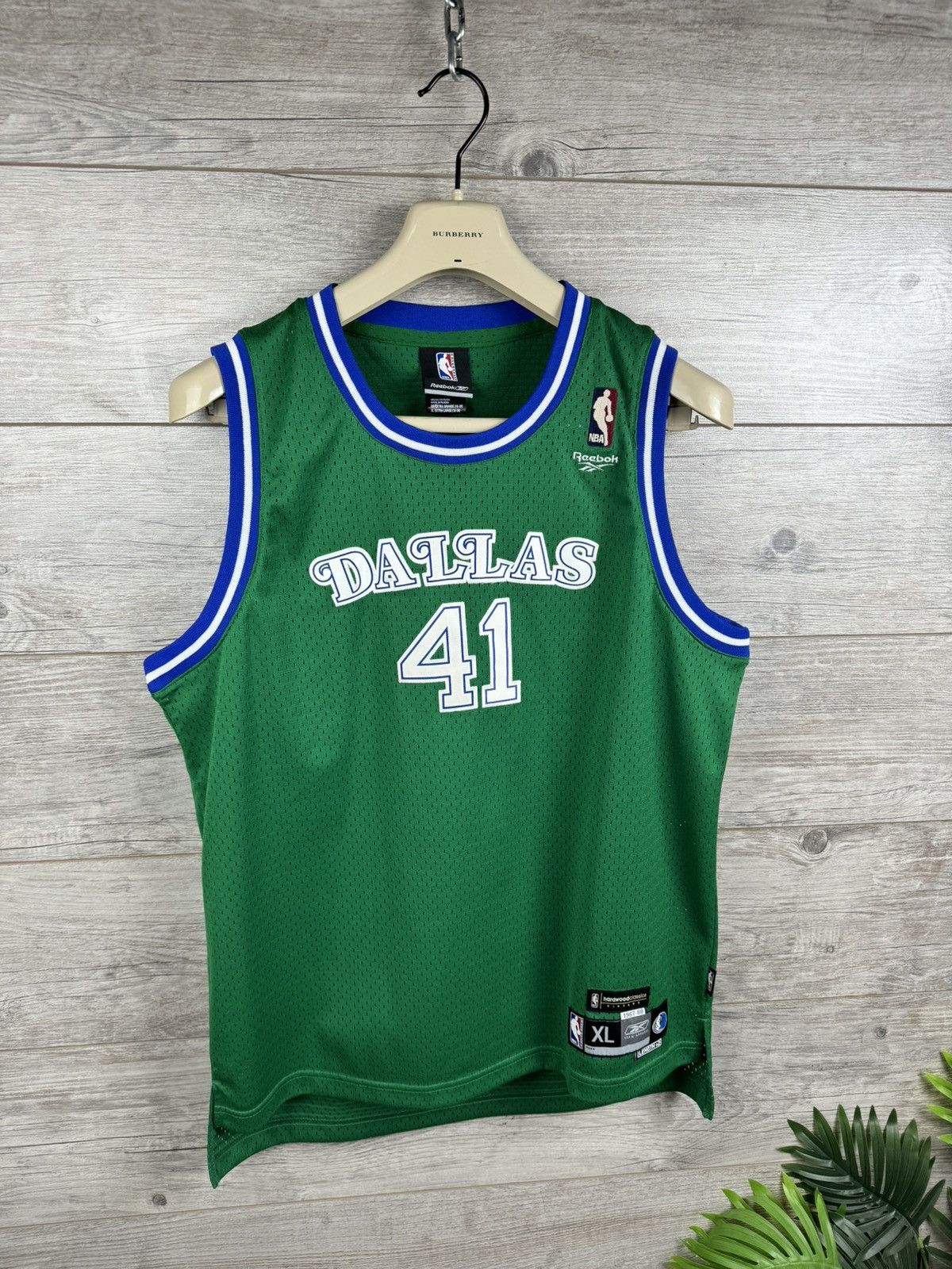 NBA × Reebok × Vintage NBA REEBOK 1987-88 HARDWOOD VINTAGE DIRK NOWITZKI DALLAS Size US M / EU 48-50 / 2 - 7 Thumbnail