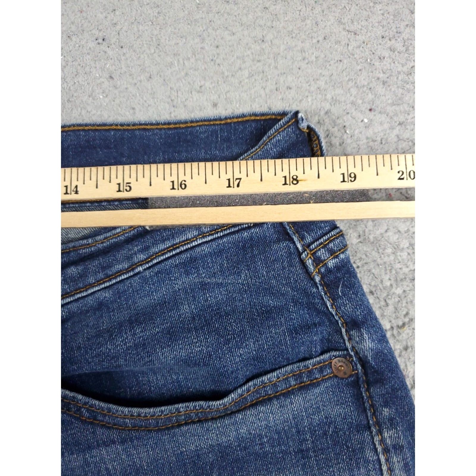 Lucky Brand Lucky Brand Mens 36x28 Extra Large Blue Athletic Slim Leg Denim Jeans Pants Size US 36 / EU 52 - 4 Thumbnail