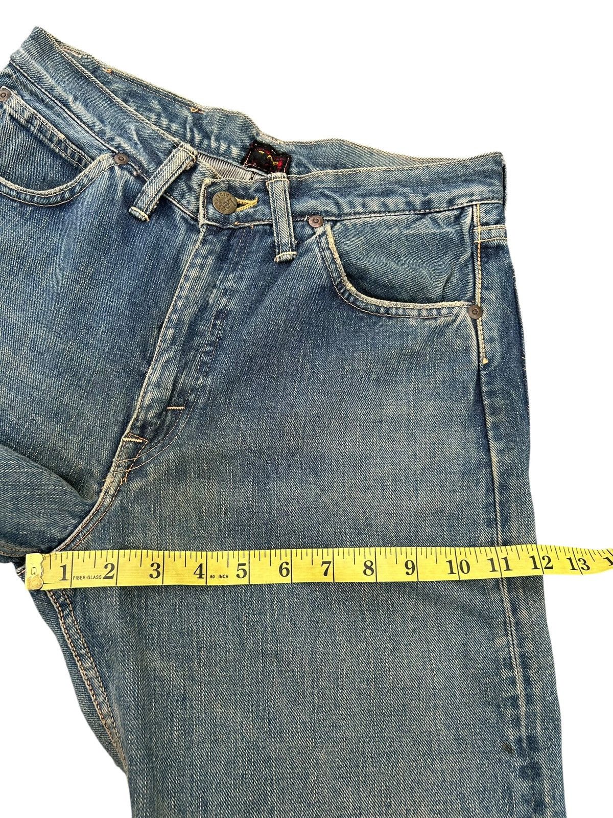 Kapital VINTAGE LEE HALF SELVEDGE JAPANESE DISTRESSED DENIM JEANS Size US 29 - 17 Thumbnail