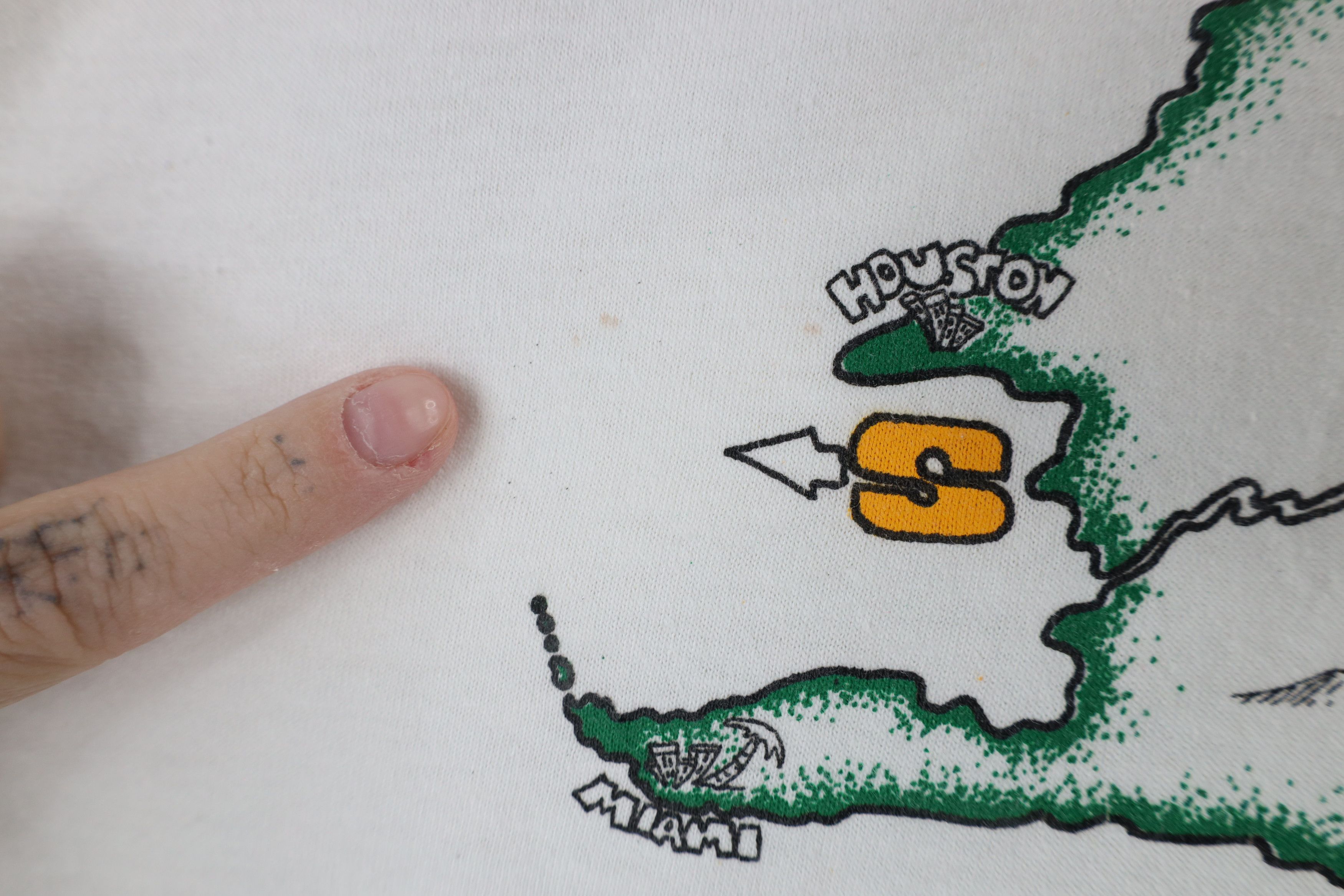 Vintage Vintage 90s FAAC Findlay Ohio Short Sleeve T-Shirt White USA Size US XL / EU 56 / 4 - 7 Thumbnail