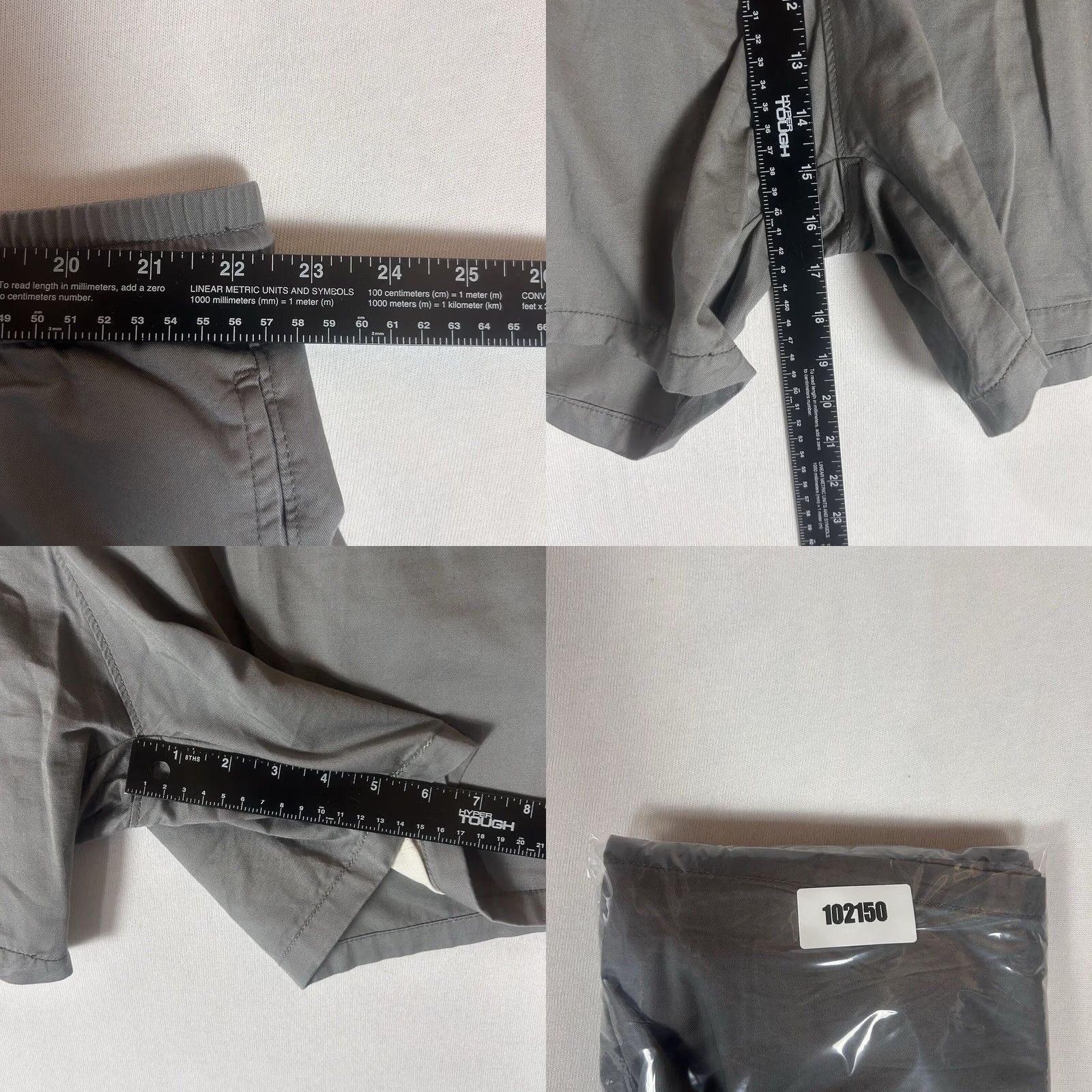 Levi's Levi's Signature Shorts Mens 2XL Gray Chino Stretch Regular Casual Button Snap Size US 39 - 8 Thumbnail