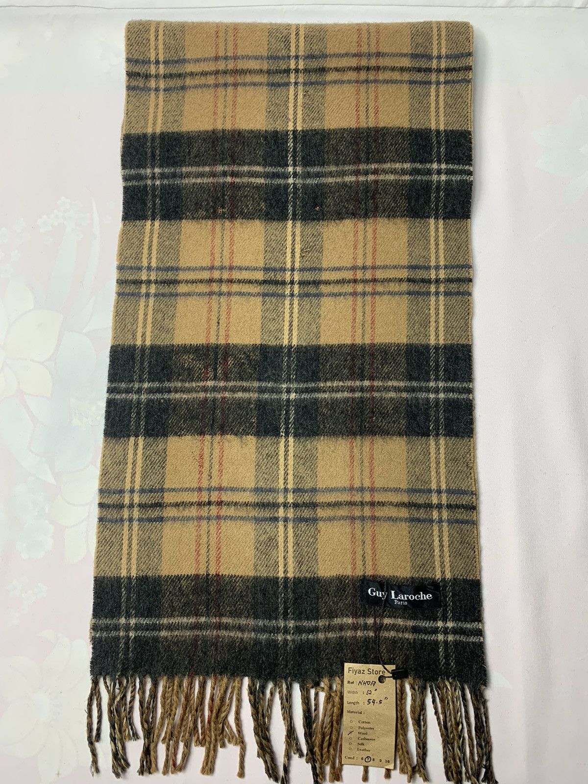 Vintage Guy Laroche Scarf / Muffler / Neckwear Size ONE SIZE - 4 Thumbnail